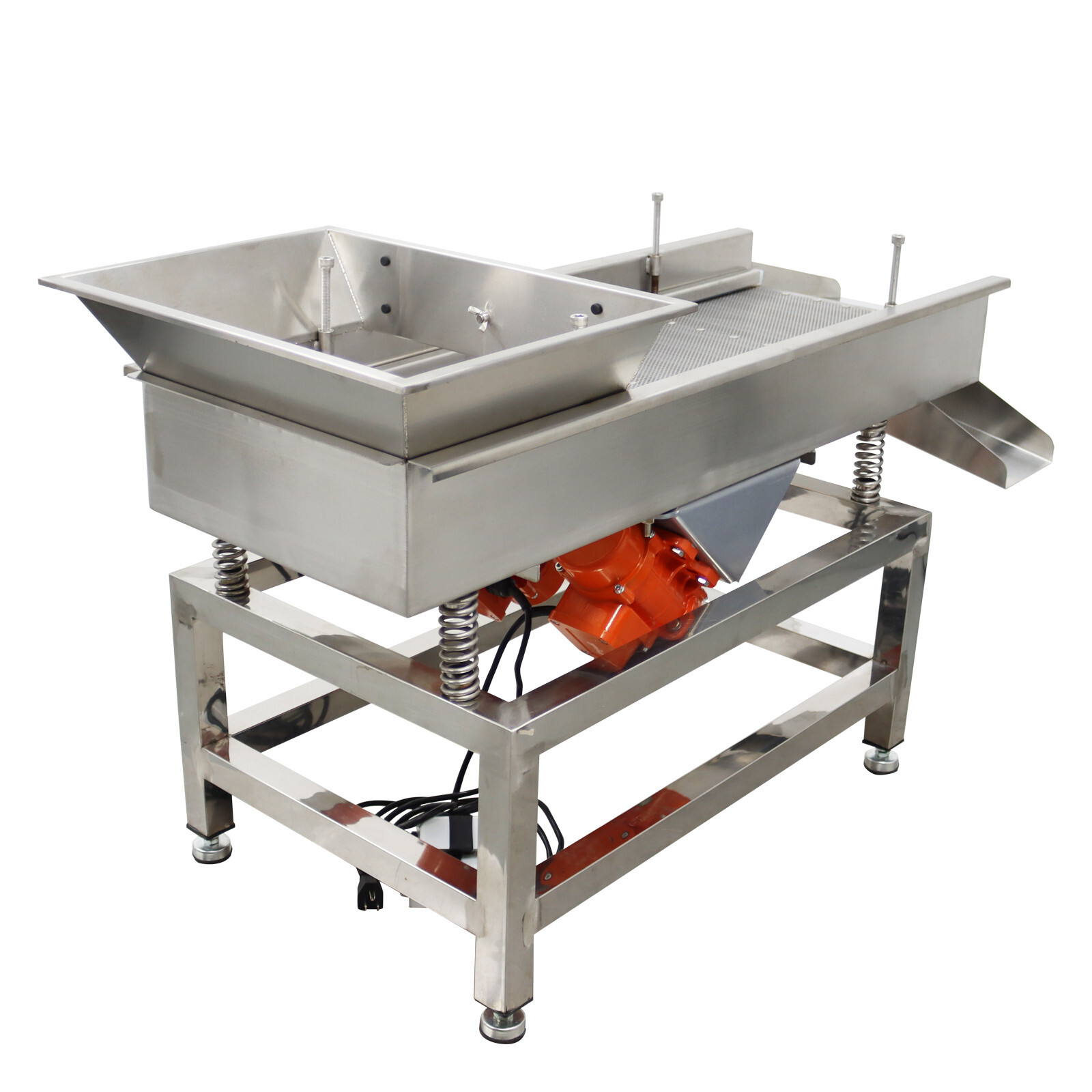 TB610 110V Stainless Steel Linear Vibrating Screen with 3mm Screen Dual Motor