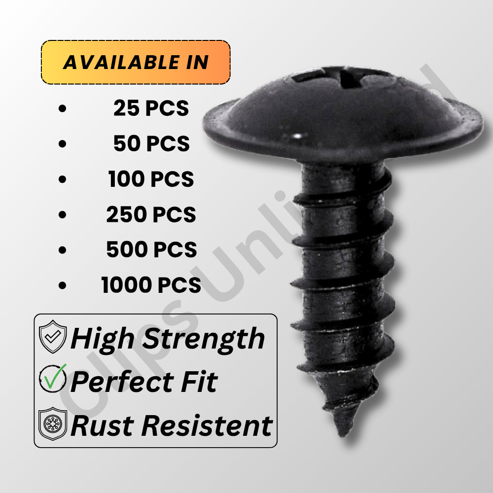 A 18340 M4.8-1.61 x 15mm Phillips Truss Head Tapping Screw Phosphate 25-1000PCS