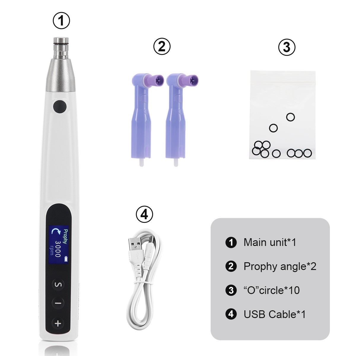5Pcs Dental Lab Ceramic Diamond Grinder Zirconia Porcelain Polisher HP CD2123