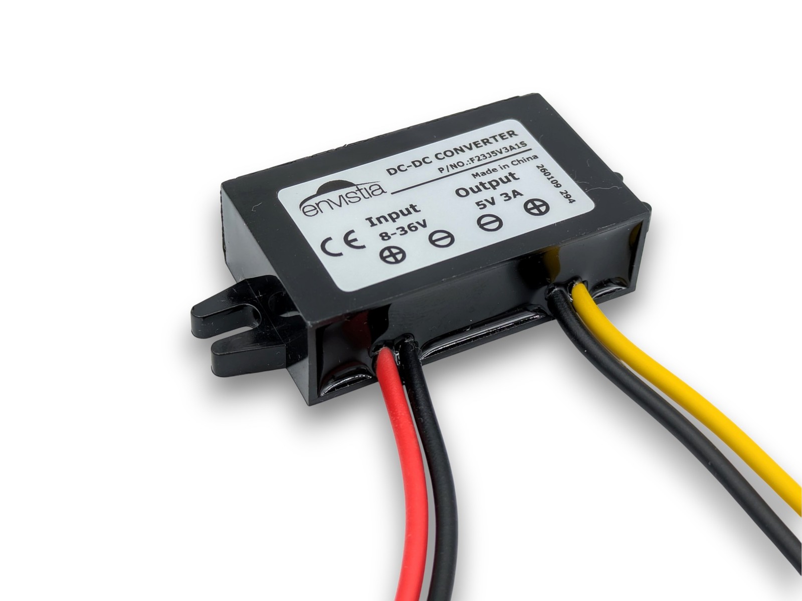 12V (8-23V) In To 5V Out 3A 15W DC-DC Waterproof Converter Module Flying Leads