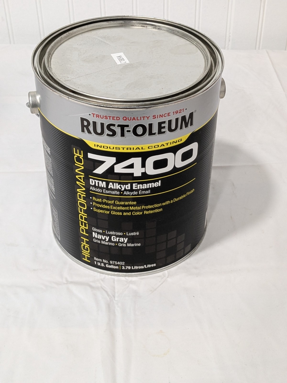 Rust-Oleum Alkyd Enamel Paint: 1 gal, Gloss Finish, Navy Gray 975402