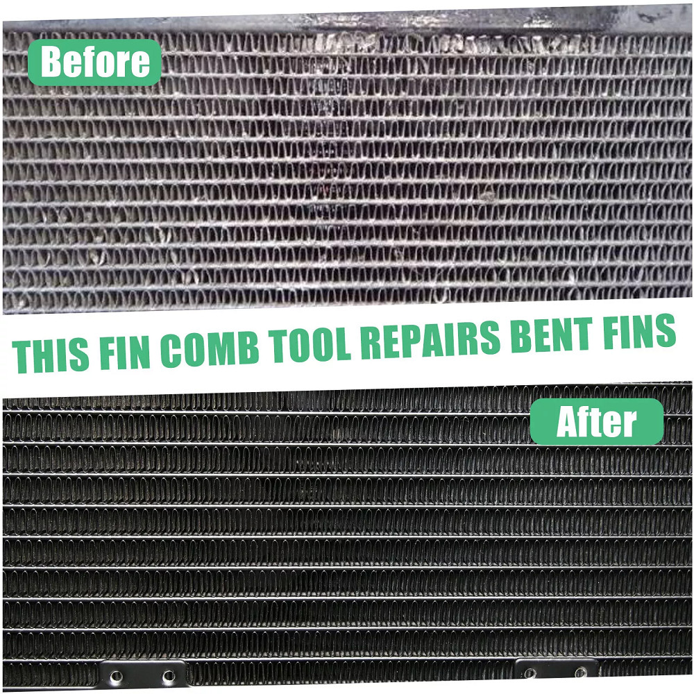 Air Conditioner Fin Cleaner Set Fin Comb Condenser Straightener Cleaning Brush
