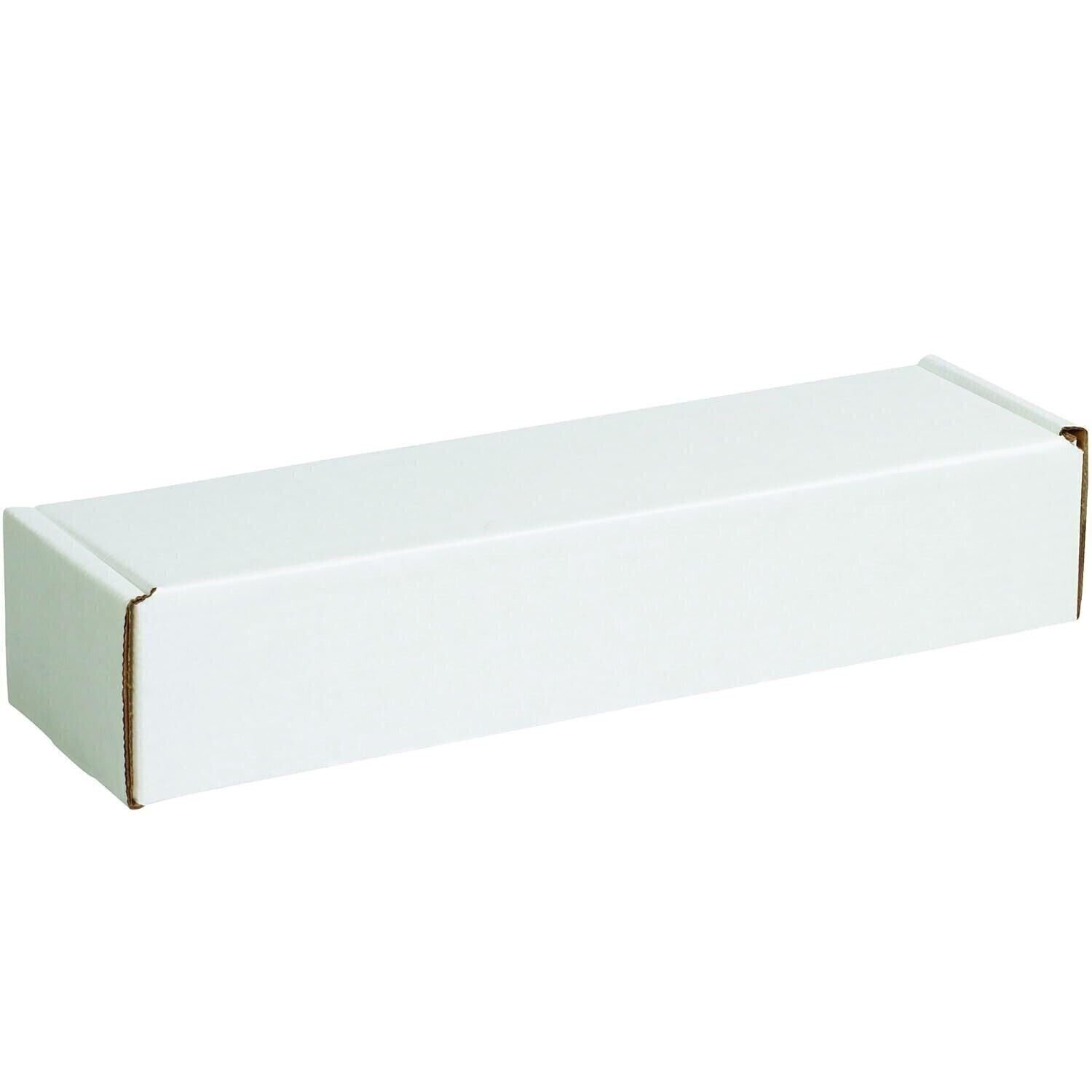 50 24″ x 2″ x 2″ White Corrugated Mailers Tuck Flap Boxes Free Ship