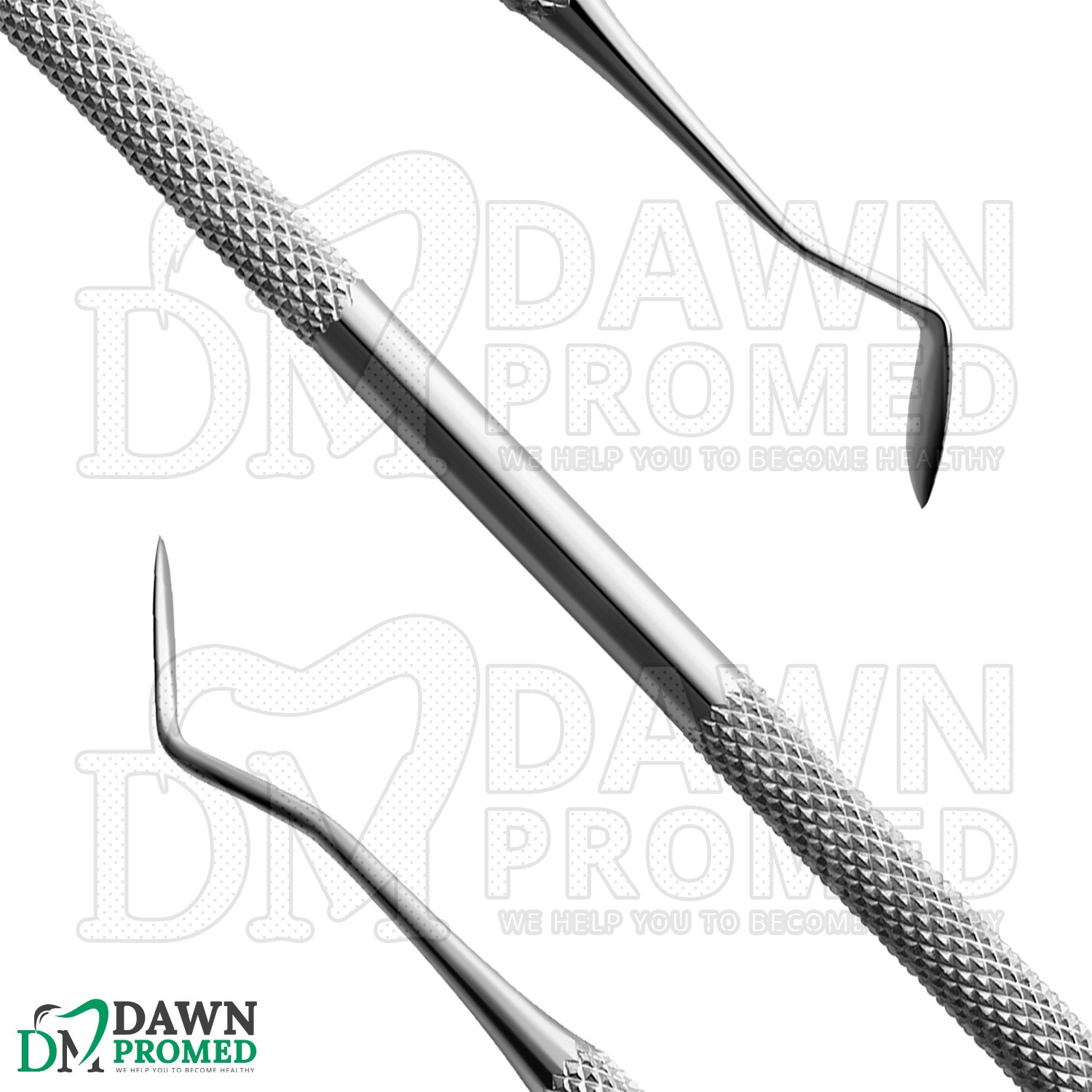3 Pcs Hollenback Carver #3 Double Ended Oral Dental Instruments Set German Grade
