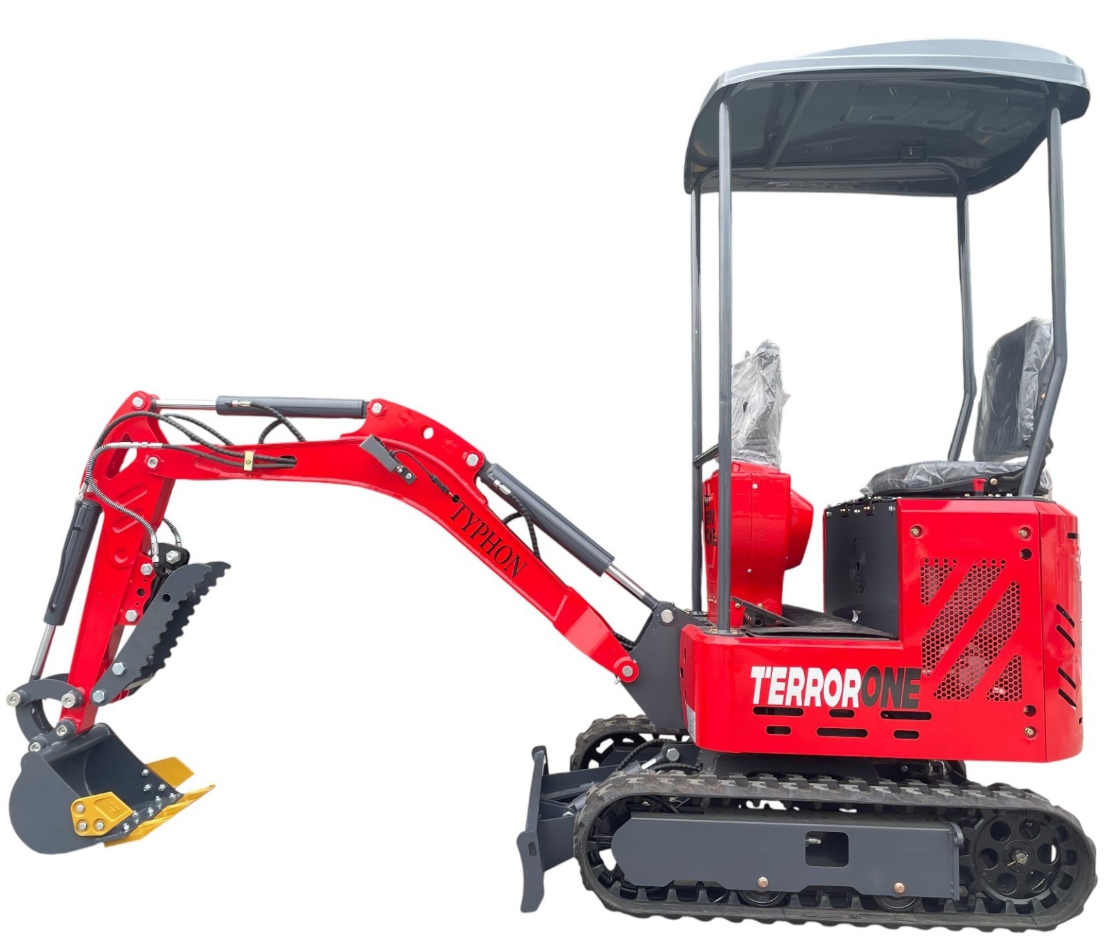 13.5HP Mini Excavator 1 TON B&S EPA Engine Hydraulic Thumb Digger Free Shipping