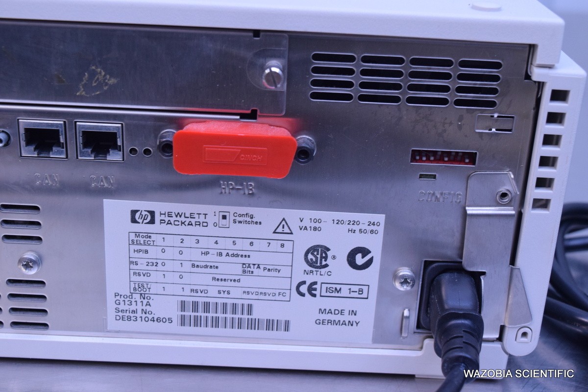 AGILENT 1100 SERIES G1311A QUAT QUATERNARY PUMP FOR HPLC