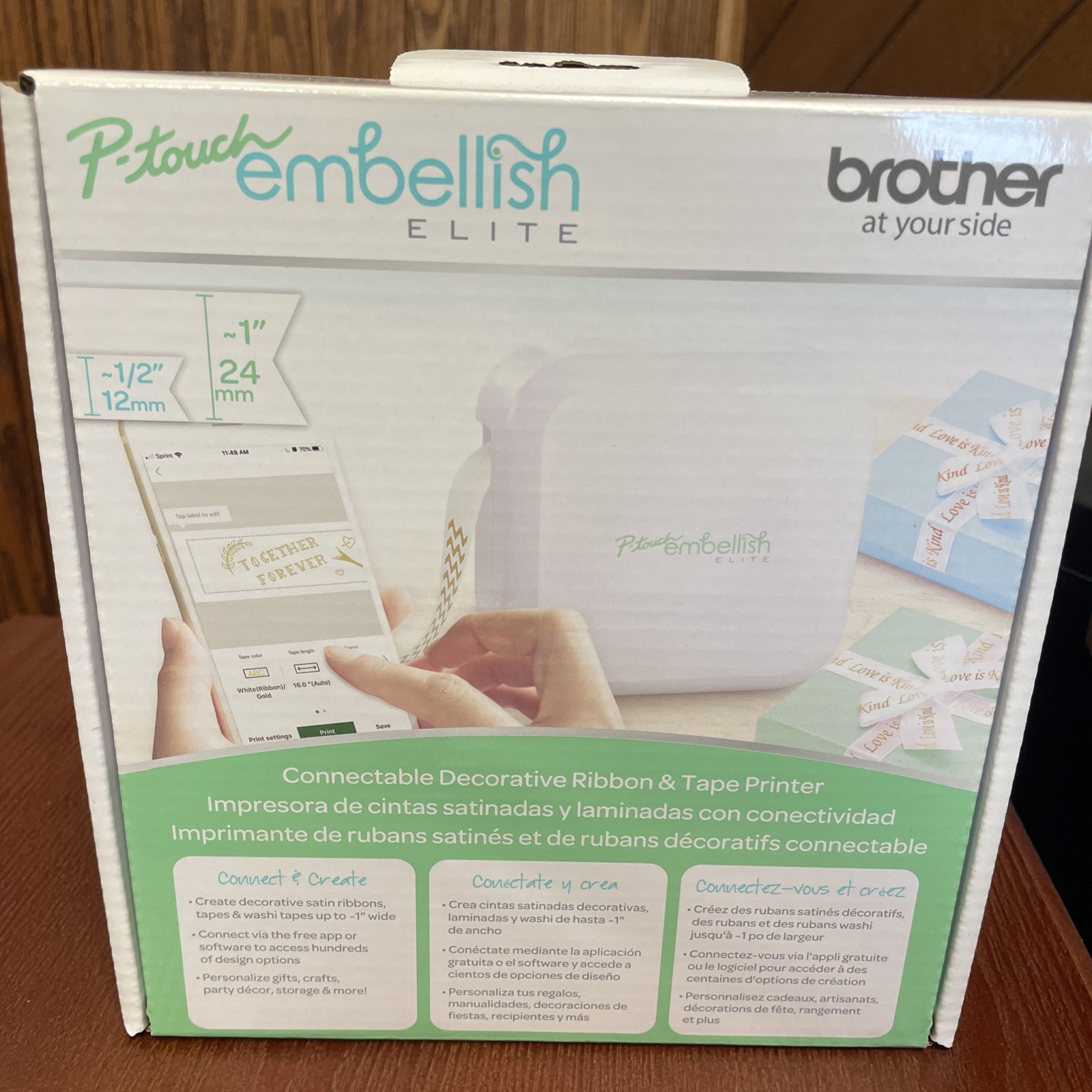 Brother P-touch Embellish ELITE Craft Printer for Ribbon + Labels – PT-P715eBT