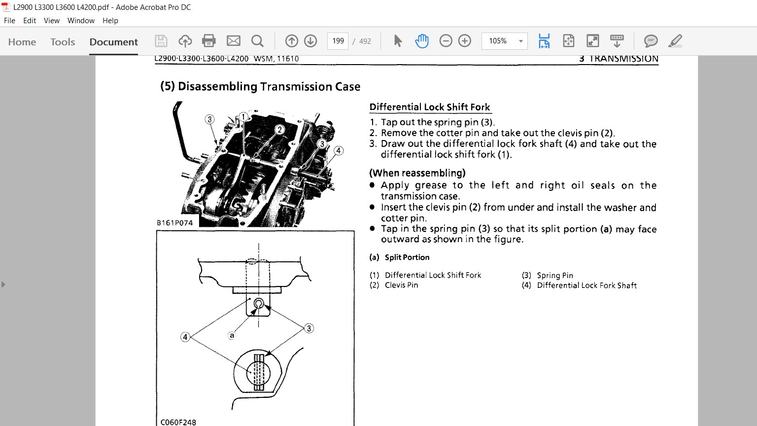 Kubota L2900 L3300 L3600 L4200 Tractor Service Repair Manual On USB