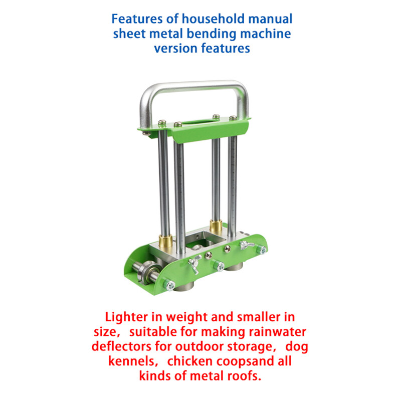 Green Hand Sheet Roller Bender 0-90 Degree Bending Angle Metal Roofing Tool