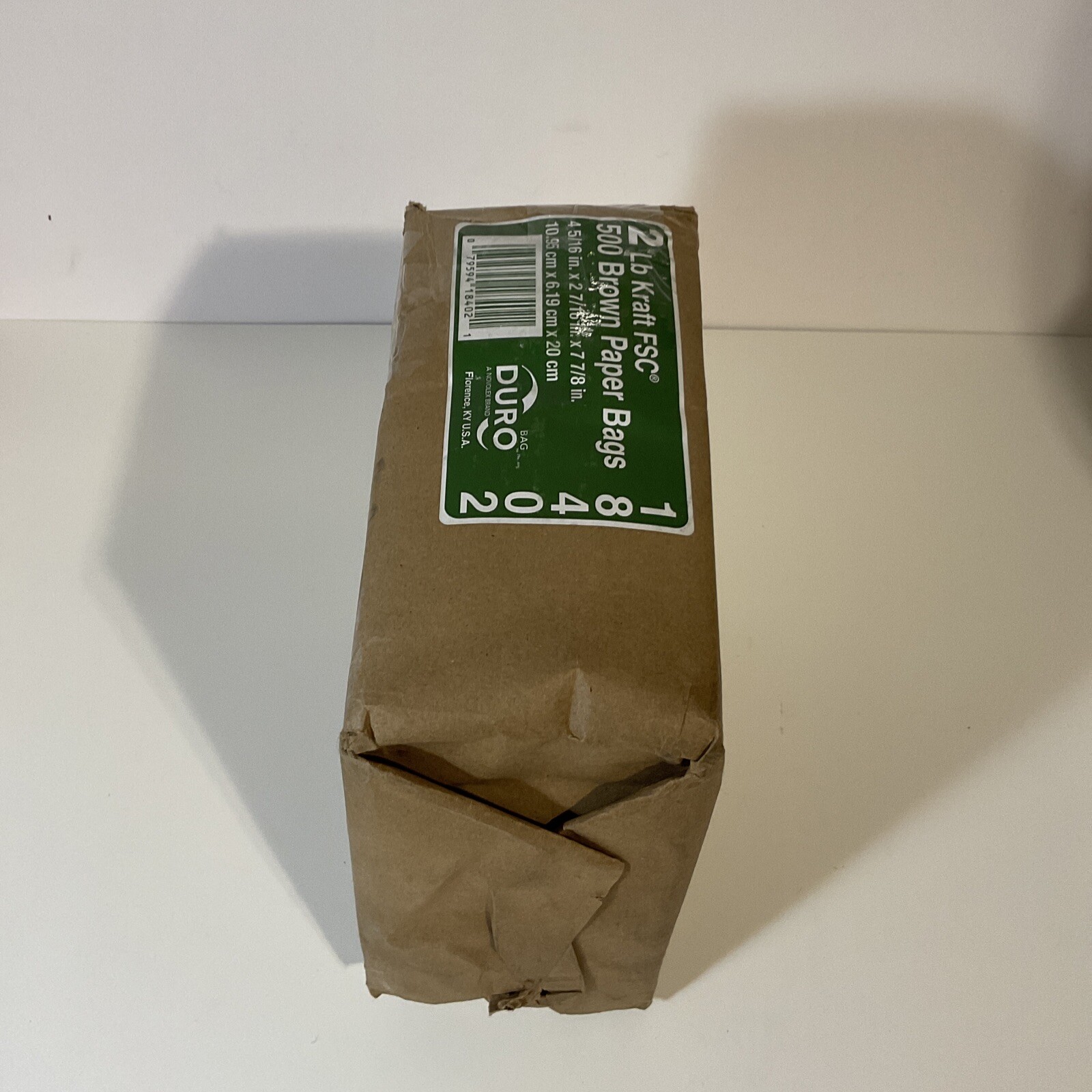 Premium Quality Duro Brown Paper BagS, 2 Pound Kraft FSC Bags 500 Count # 18402
