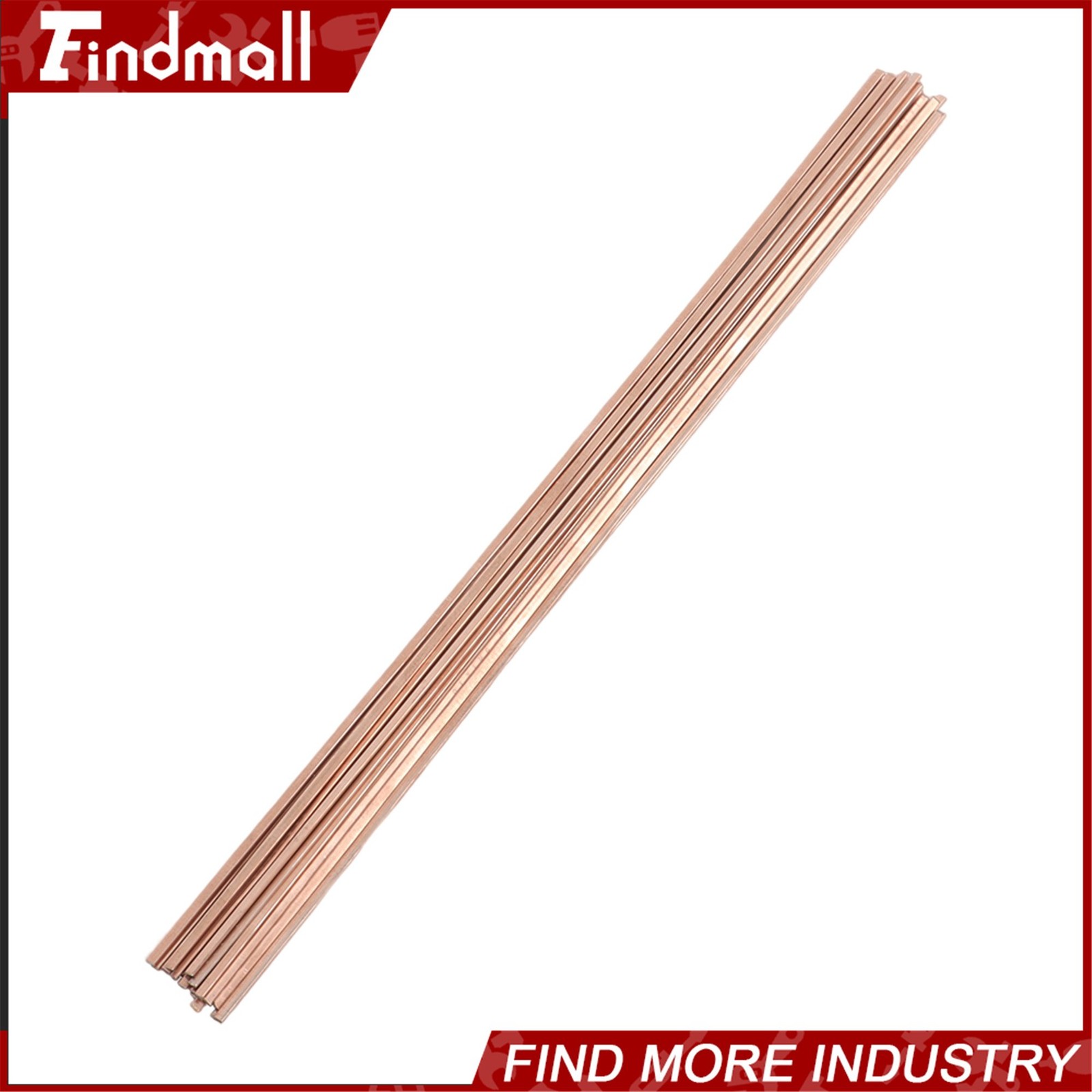 Findmall 21 Rods Brazing Rods 0.050″ x 1/8″ x 14″ Phosphor Copper Solder 0.5 lb