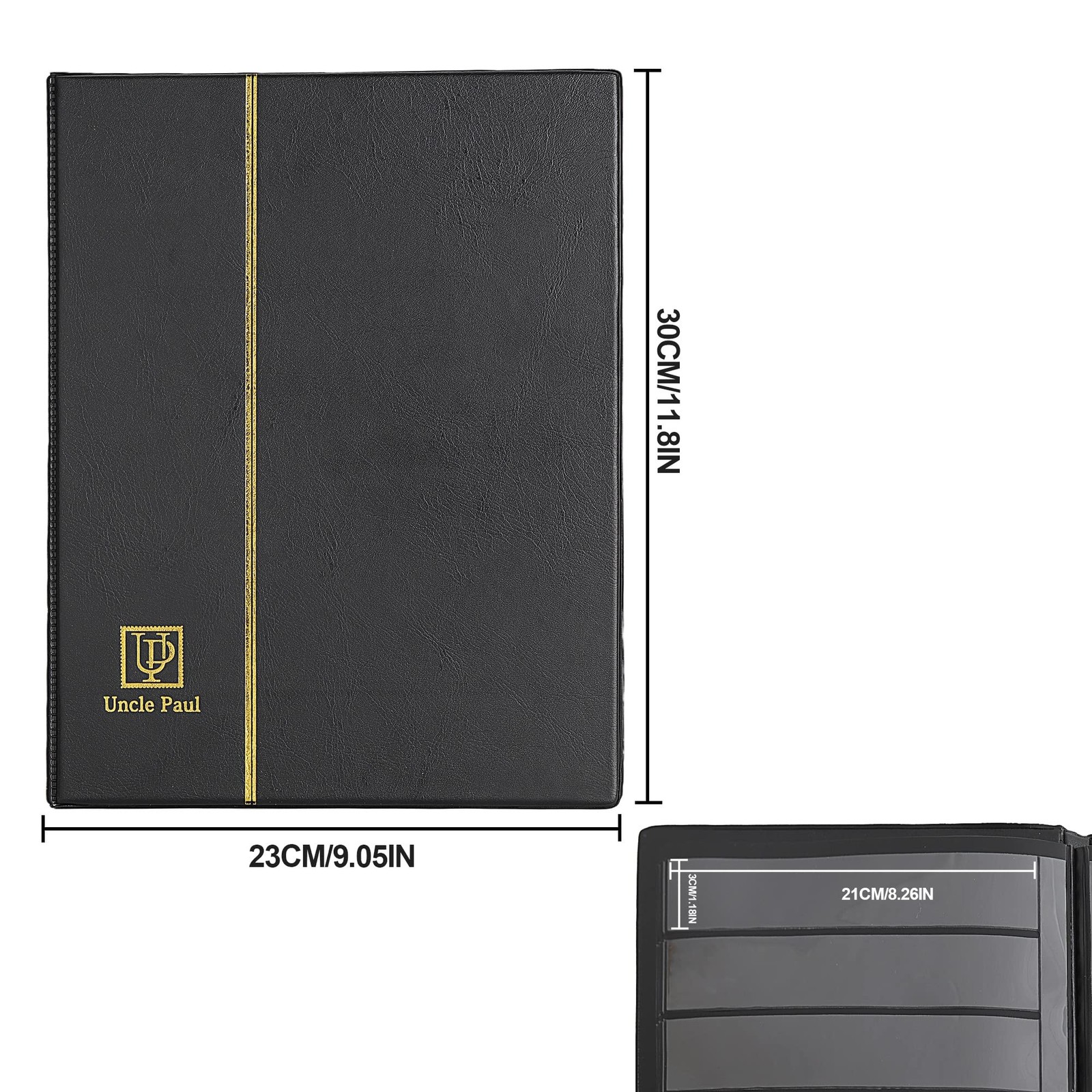 Stamp Albums 160 Pockets – Stockbooks with 30x197mm Sleeves, 10 Double Sided …