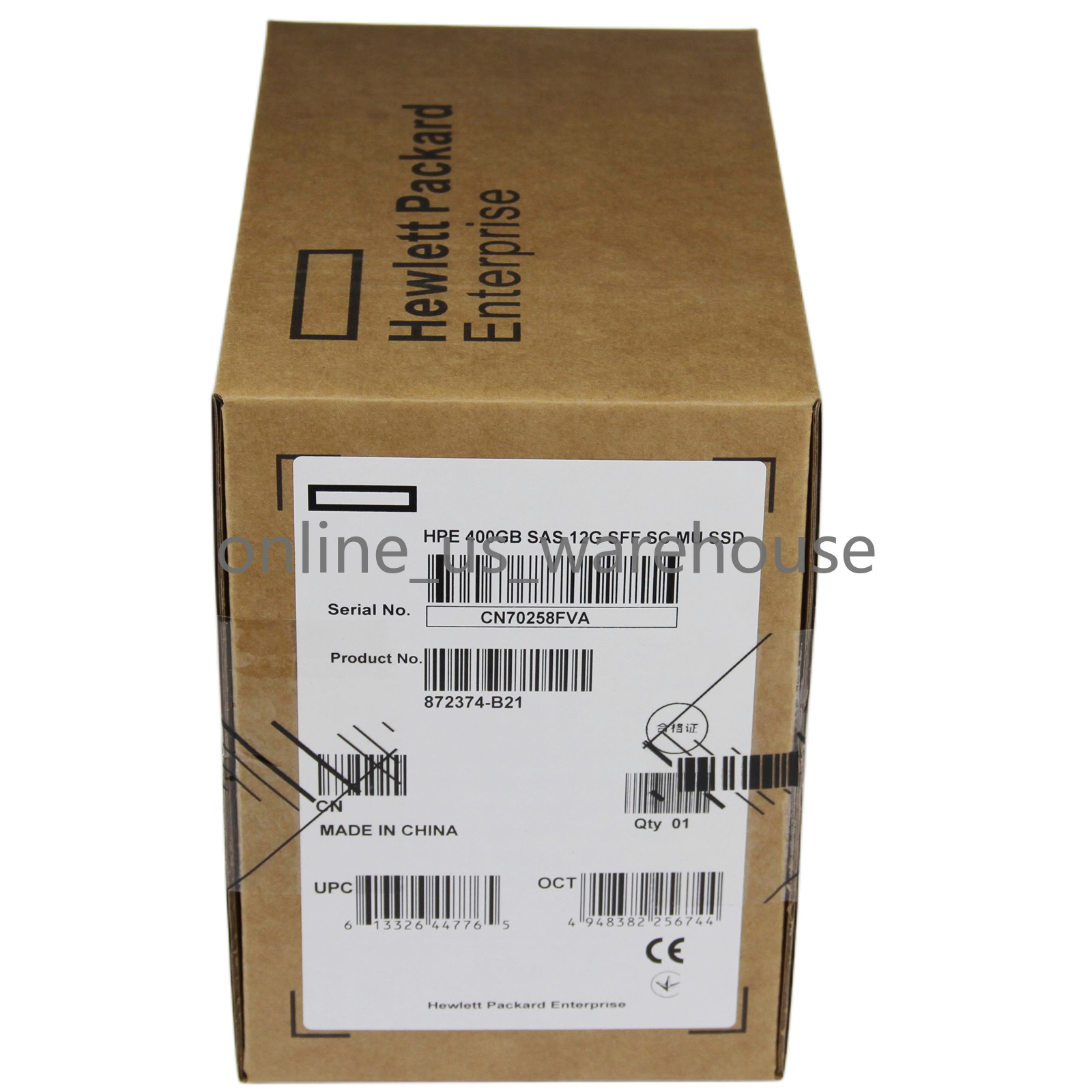 872373-001 872505-001 872374-B21 HPE SSD 400GB SAS 2.5″ SSD Solid State Drive