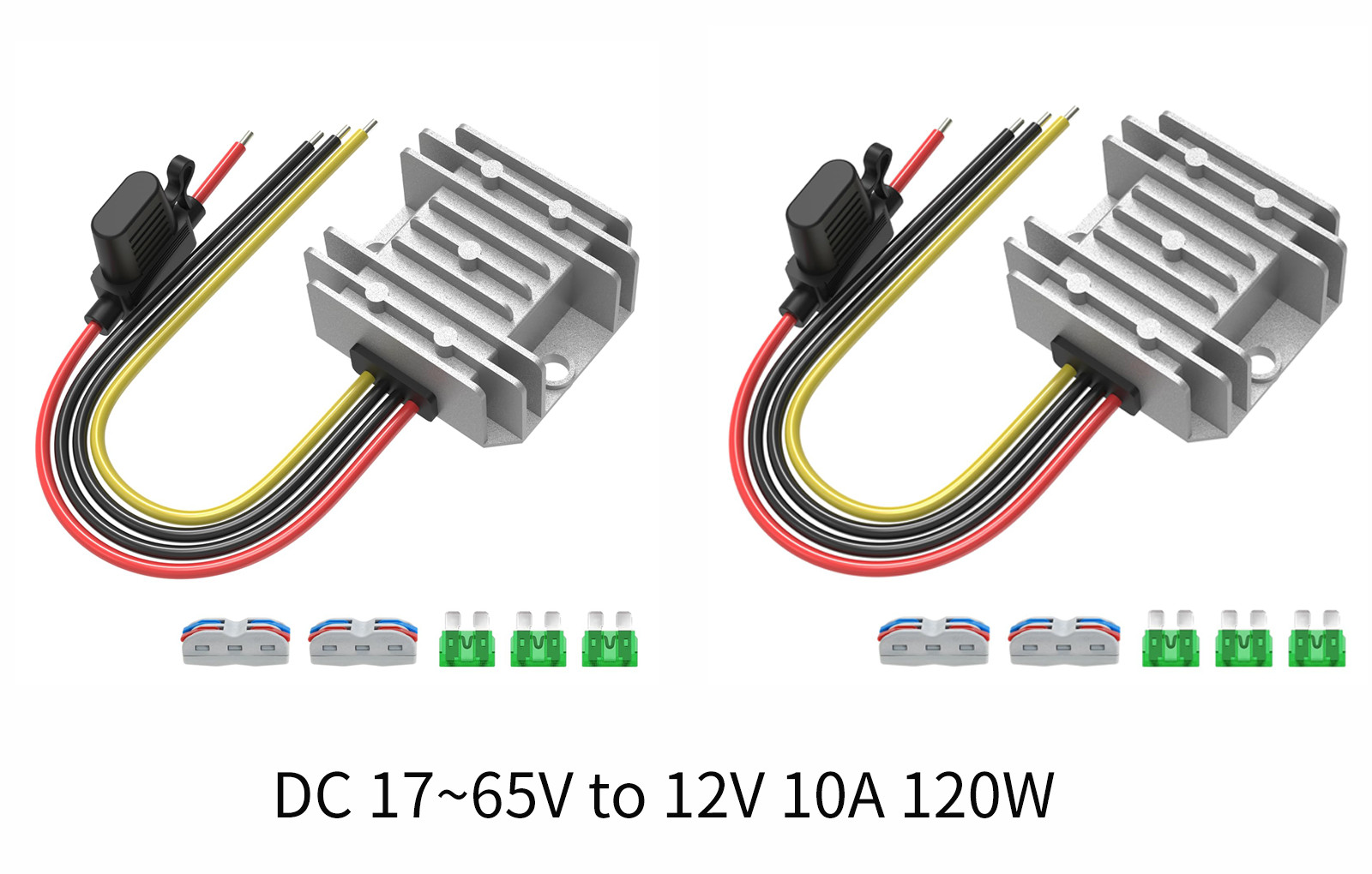 DC 48V 36V to 12V Step Down Converter 10A 120W Waterproof Voltage Regulator