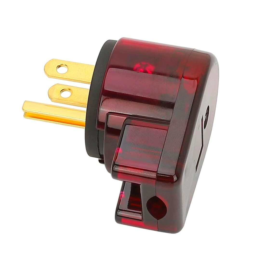 [5PACK]90 Degree USA Canada Male Plug Nema 5-15P 15A 125V 3-Prong Angle DIY Plug