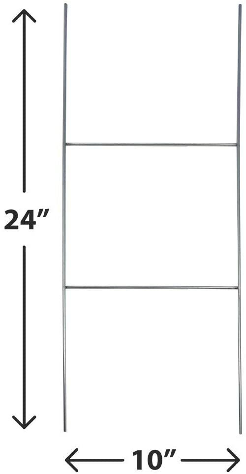 18×24 Durable Blank Yard Sign Kit (3,5,10, 50, or 100) with 24″ Stakes