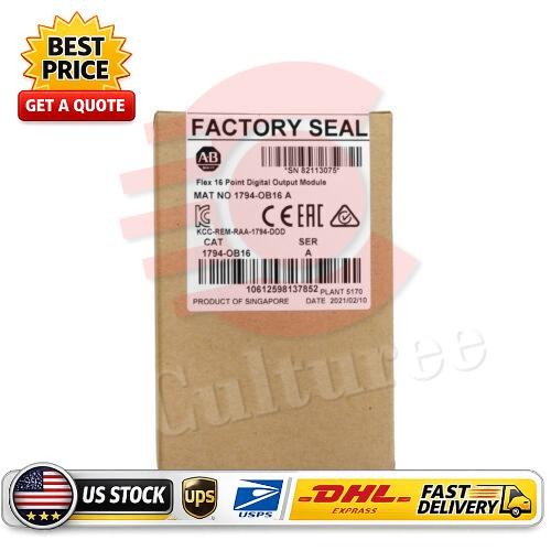 AB 1794-OB16 FLEX 16-Point Digital Output Module New Sealed PLC