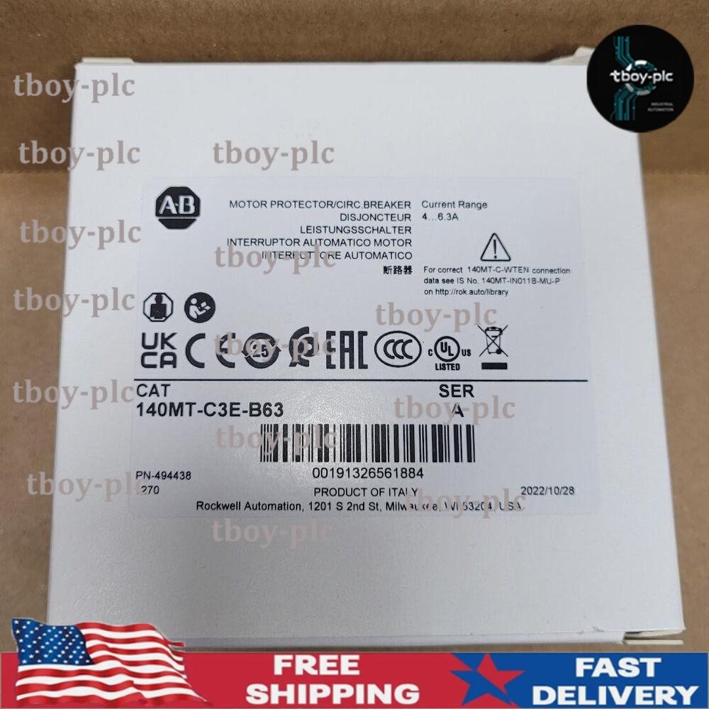 ALLEN BRADLEY 140MT-C3E-B63 Motor Protector / Circuit Breaker US Free Tax