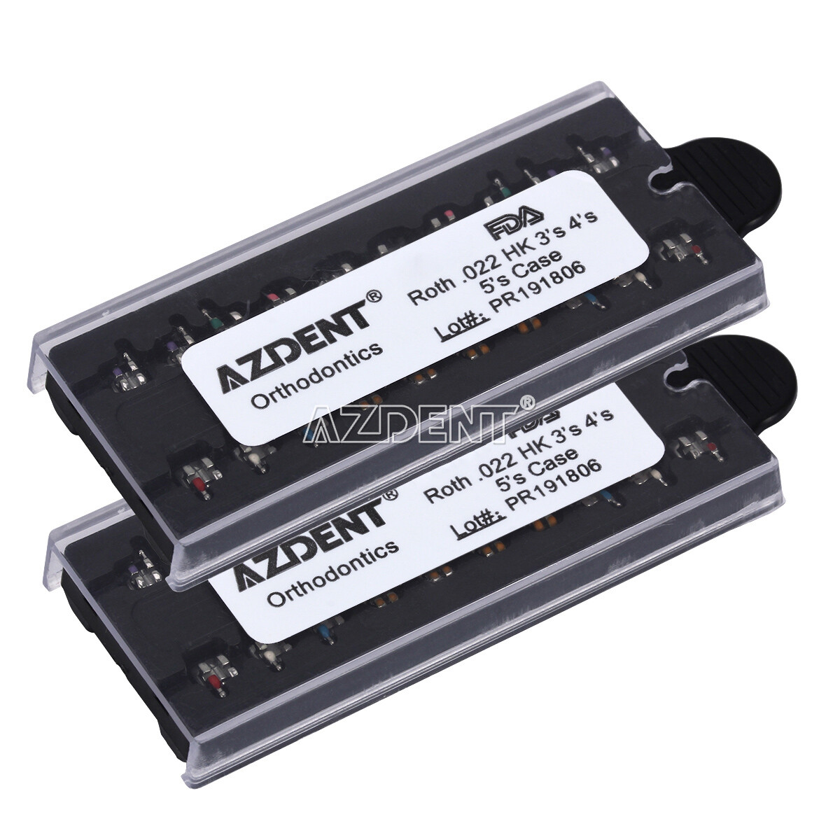 AZDENT Dental Orthodontic Metal Brackets Braces Mini Roth MBT 018 022 345 Hooks