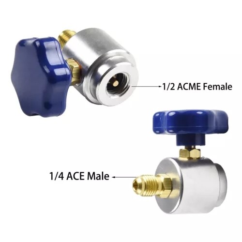 Self Sealing R134A Can Tap Valve Dispenser For A/C Charging Hose AD01 Convertor