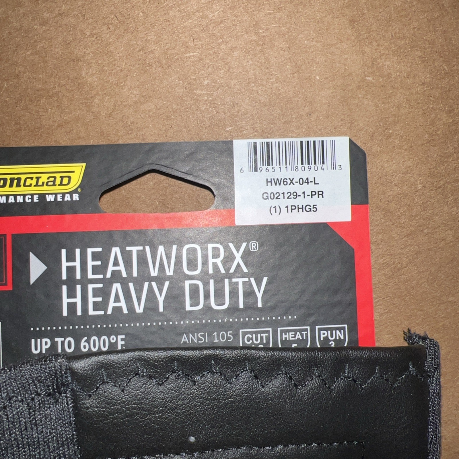 Heatworx Heavy Duty Heat Resistant Mechanic Fabricator Gloves Large