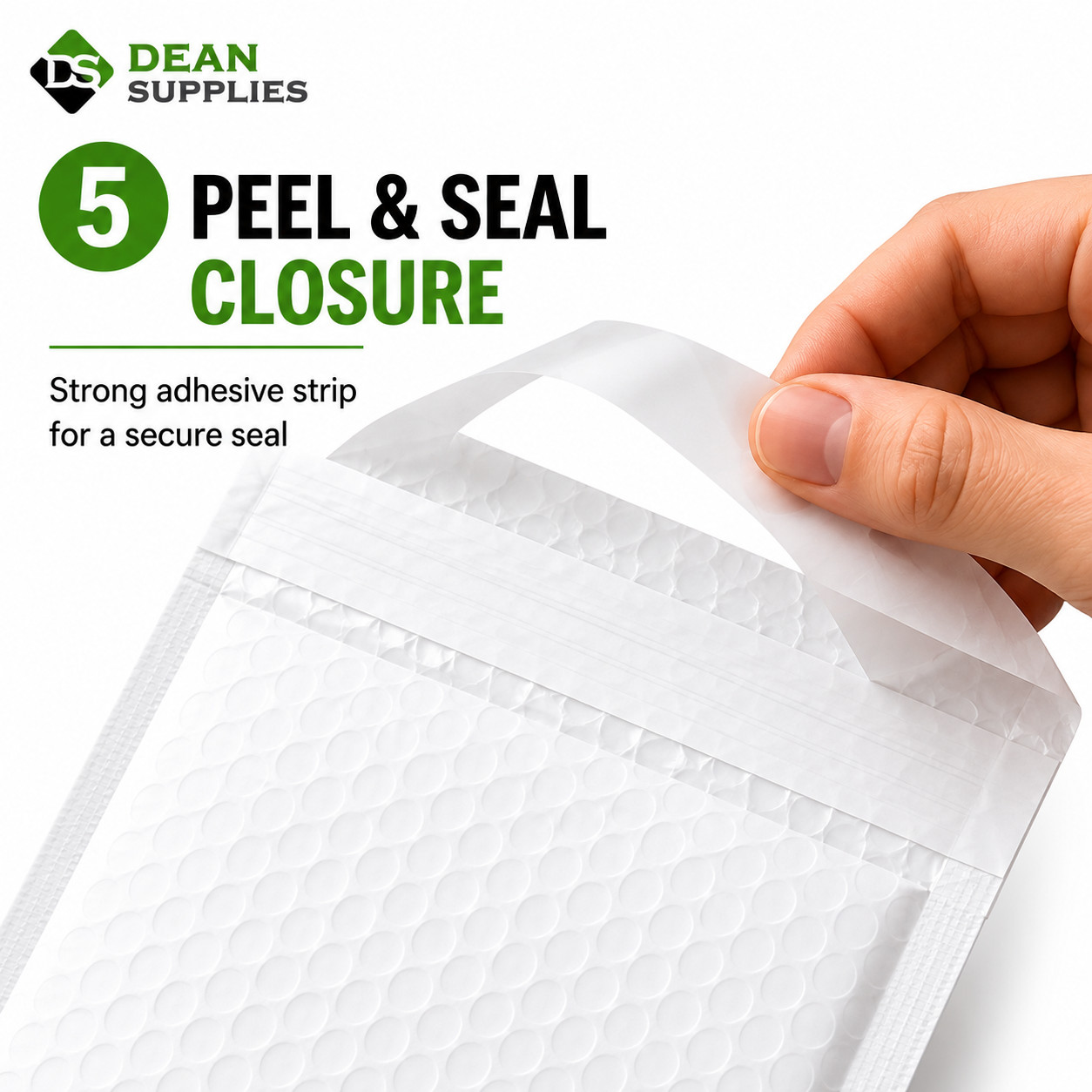 4×7 Bubble Mailers White 500 Pack Padded Shipping Envelopes Peel