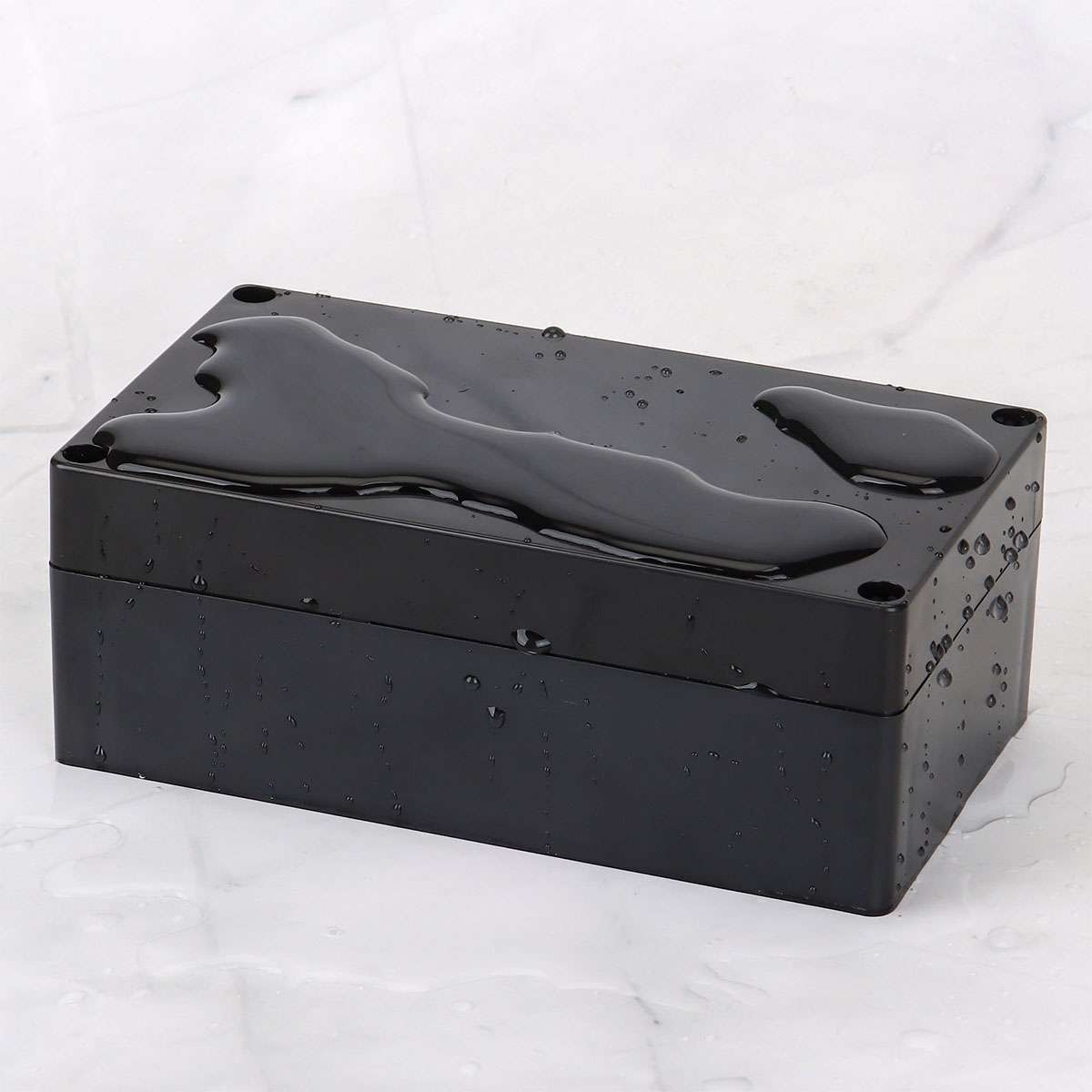 Plastic Project Box ABS IP65 Electrical Junction Box Enclosure Black Waterproof