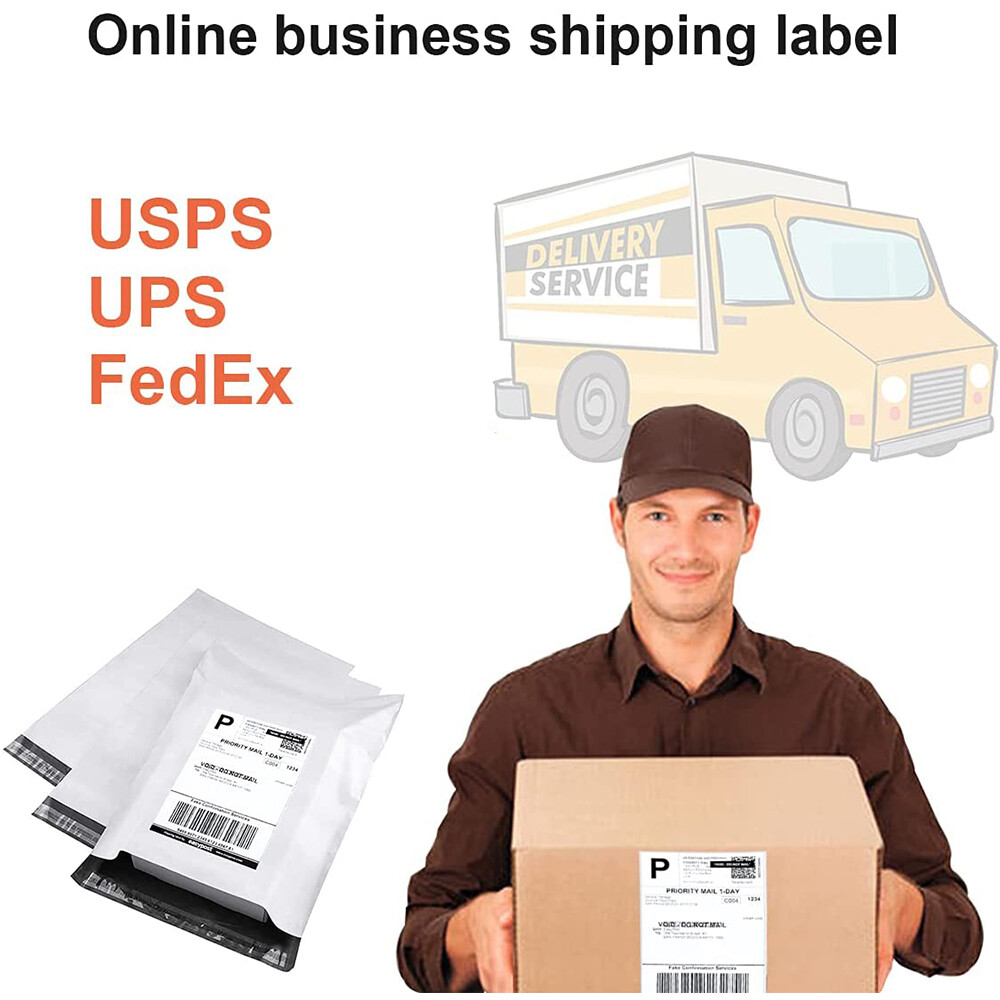 8000 Premium 8.5″ X 5.5″ Half Sheet Self Adhesive Shipping Labels 2 Per Sheet