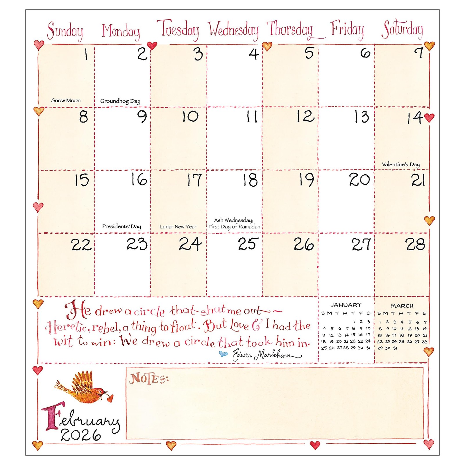 2026-2027 Susan Branch Pocket Planner Small Monthly 3.5×6.5