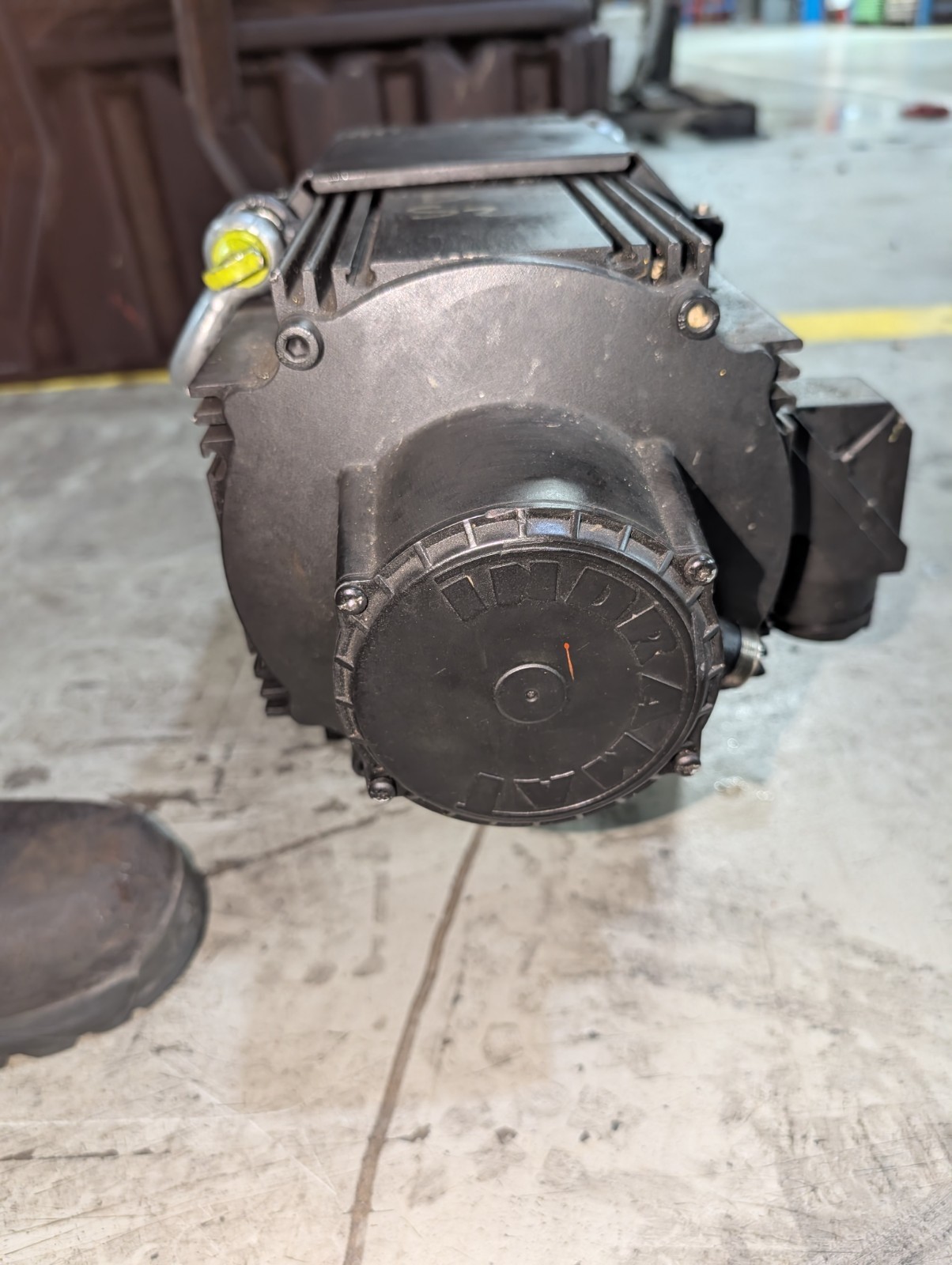 Indramat MHD112D-027-PP0-BN Servo Motor, Attached to unit LEM-RB112C1XX cooling