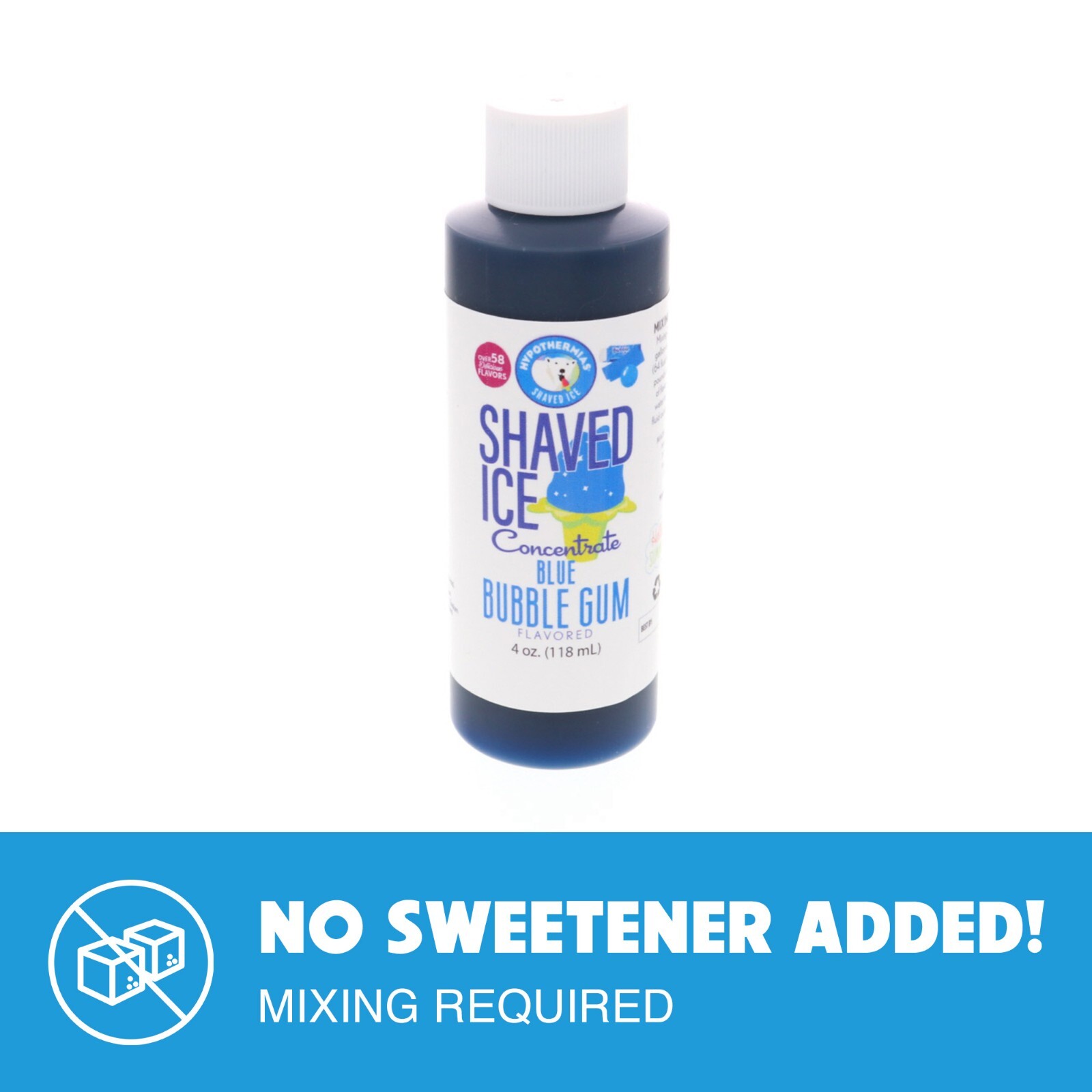 Hypothermias BLUE BUBBLE GUM Flavor 🍧 Snow Cone machine Concentrate UNSWEET