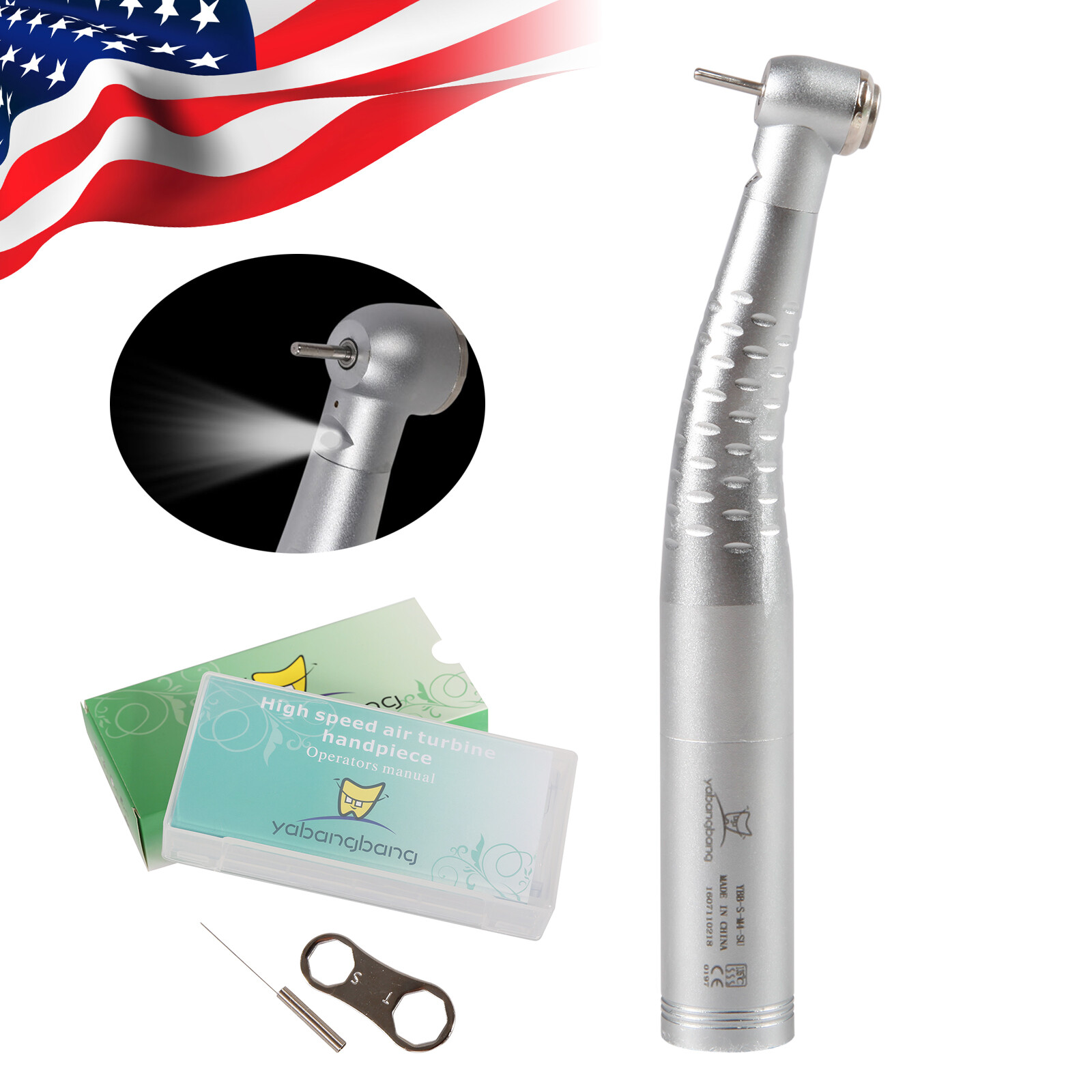 KAVO Style Dental Fiber Optic LED High Speed Handpiece / Quick Coupler 4/6 Holes