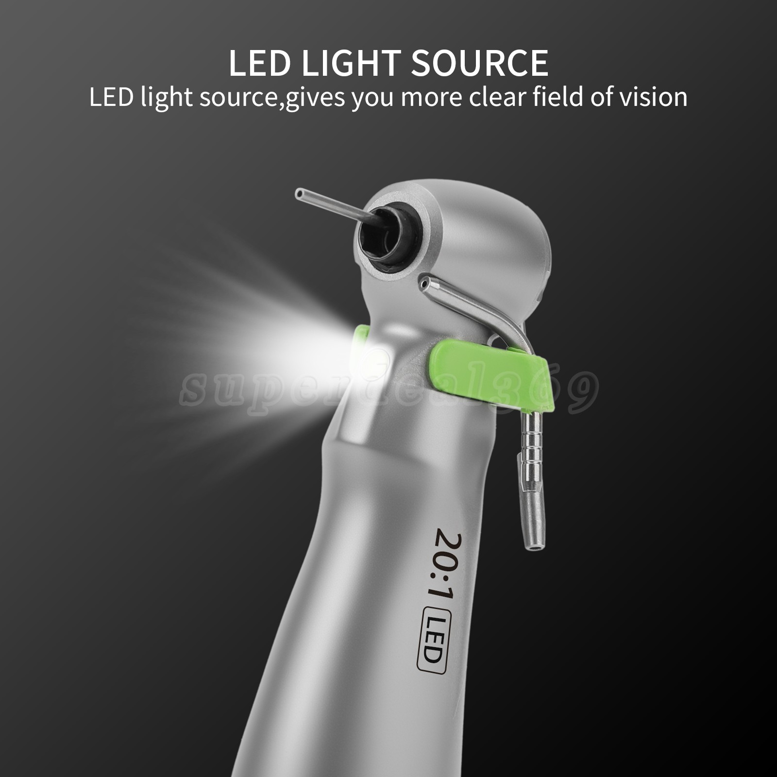 1-10*SANDENT 20:1 Implant Dental Contra Angle Handpiece LED E-generator Fit W H