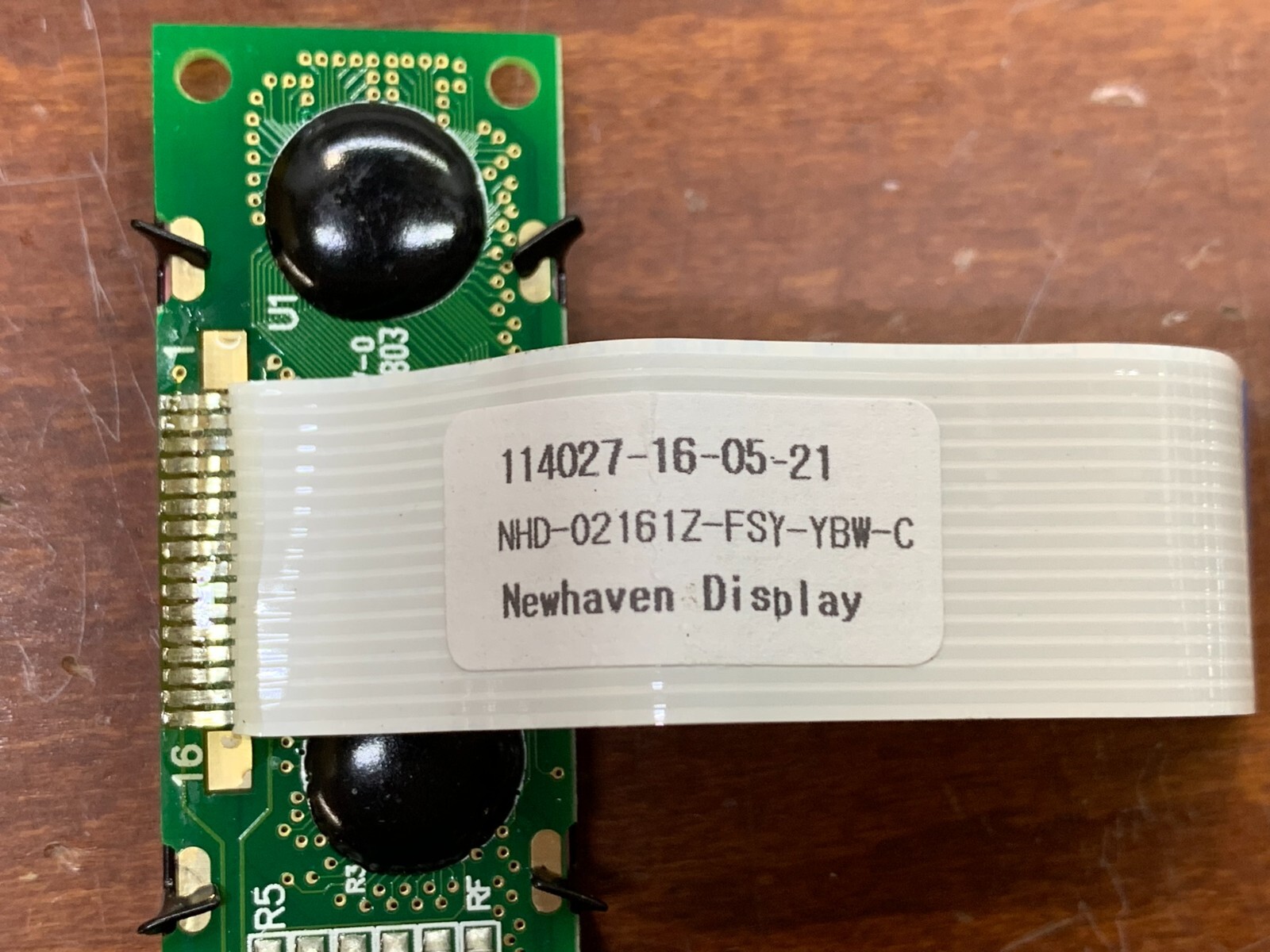 Newhaven 2 x 16 Character Liquid Crystal Display Module NHD-02161Z-FSY-YBW-C