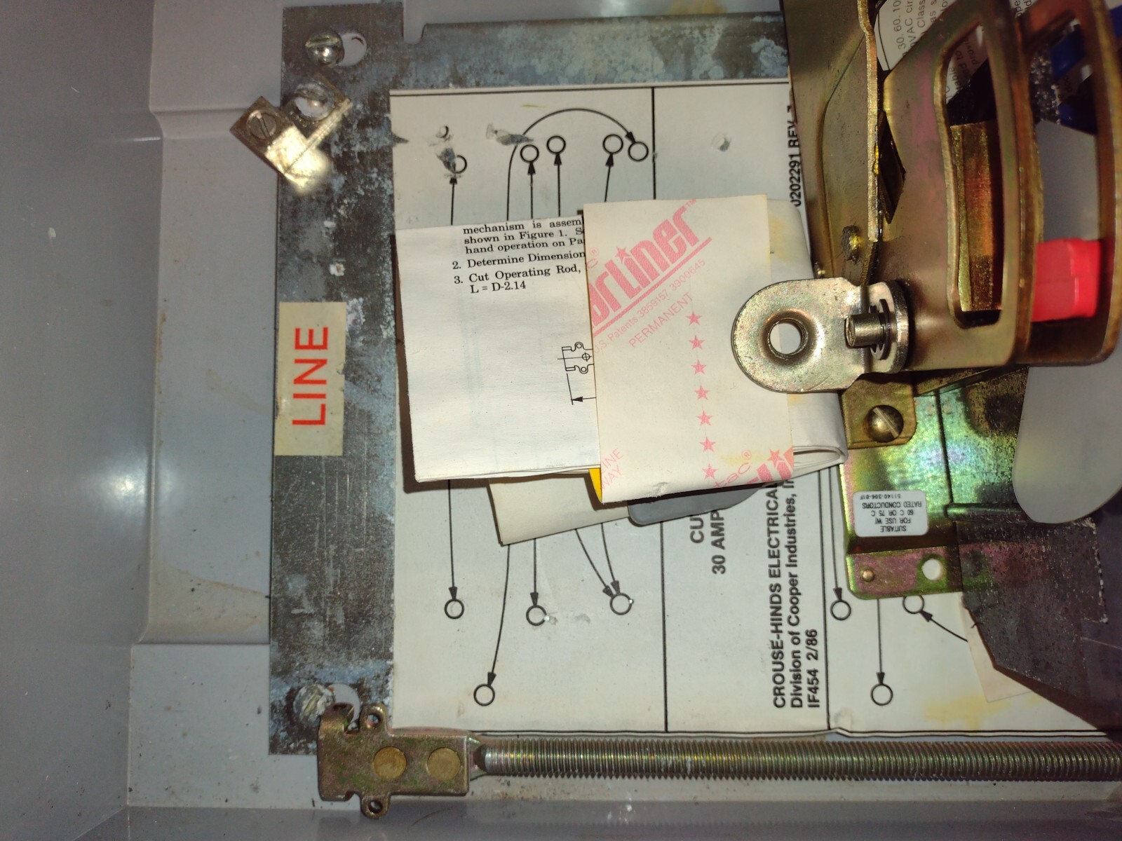 Crouse-Hinds NST1018F D Krydon Enclosed Safety Switch, w/Square D H-60-SV 60A