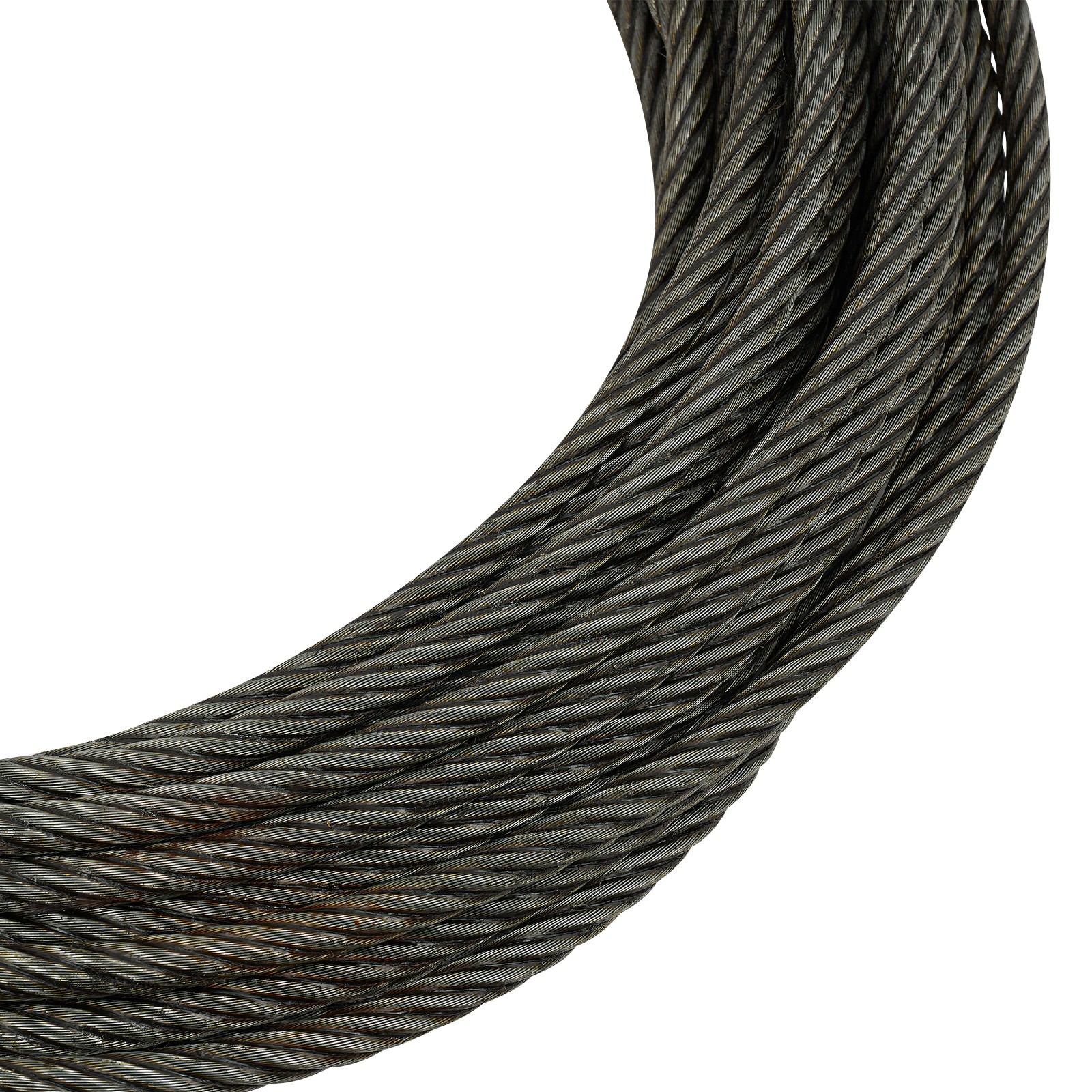 7/16in*100FT Steel Winch Cable Wire Rope Swivel Self-locking Hook 2469.18 lbs