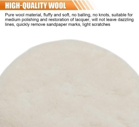 3PCS 5 Inch Buffing Pad Kit – Polishing Pad with Hook and Loop Ba Size: 5 Inch