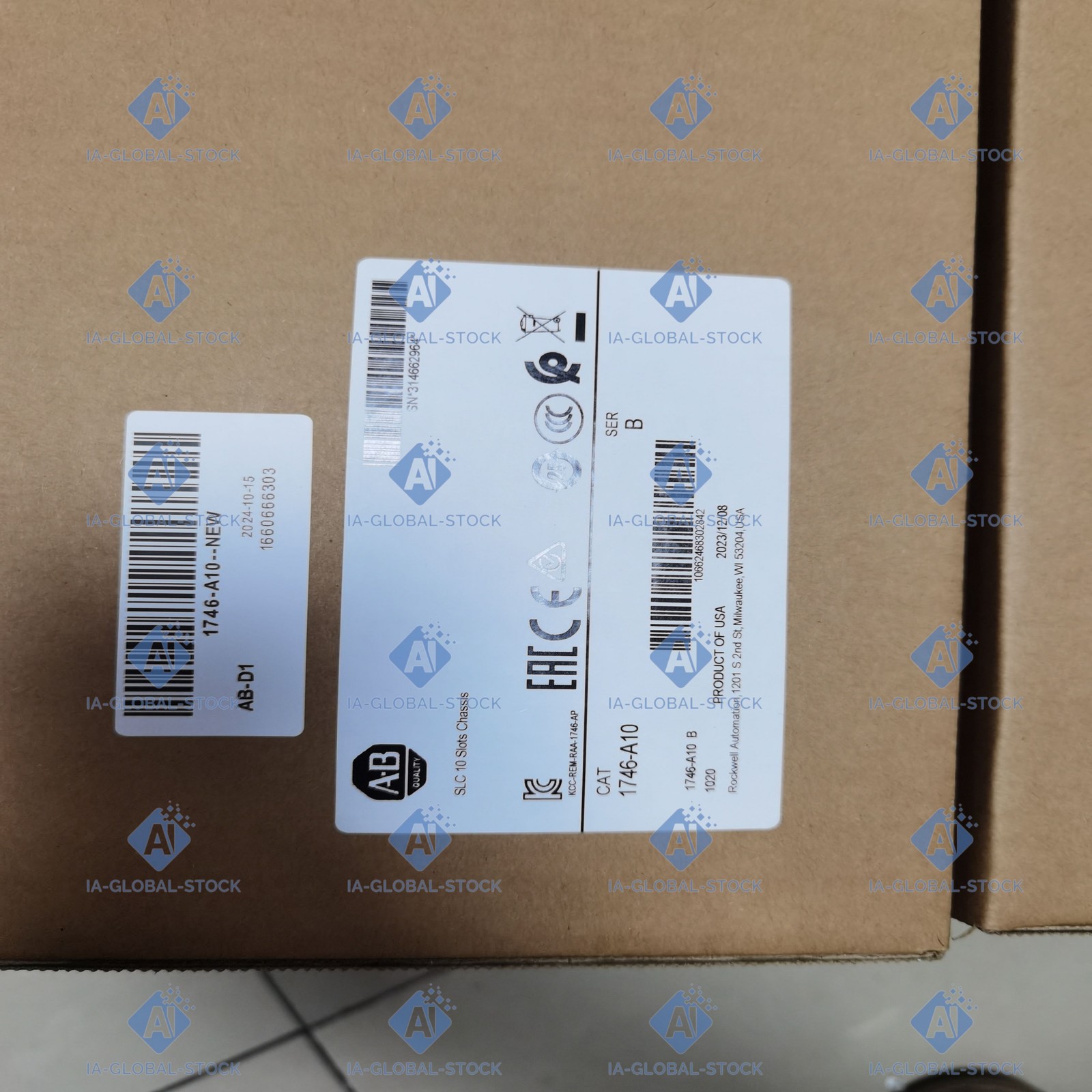 One Unit Brand New 1746-A10 Allen-Bradley US Fee Shipping + 1 Year Warranty