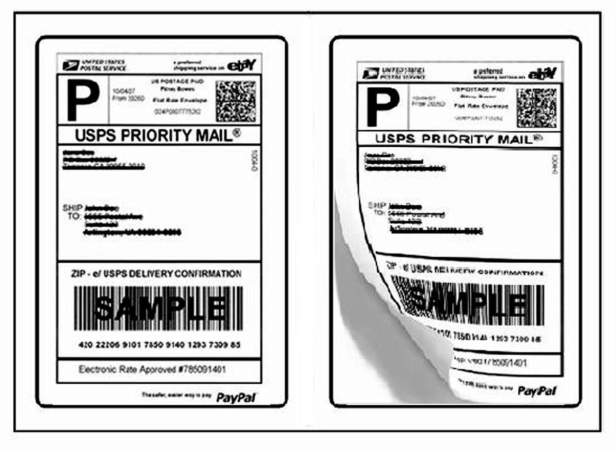 1000 Quality Round Corner Shipping Labels 2 Per Sheet 8.5″ x 5.5″