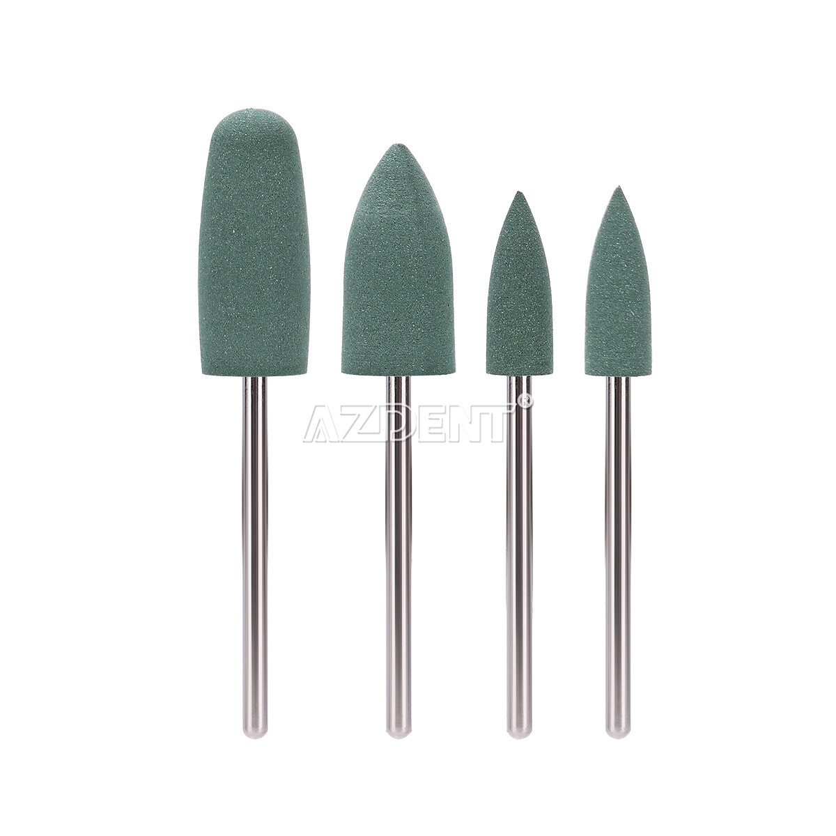 12pcs Dental Silicone Polishers Resin Base Acrylic Polishing Burs HP0412 2.35mm