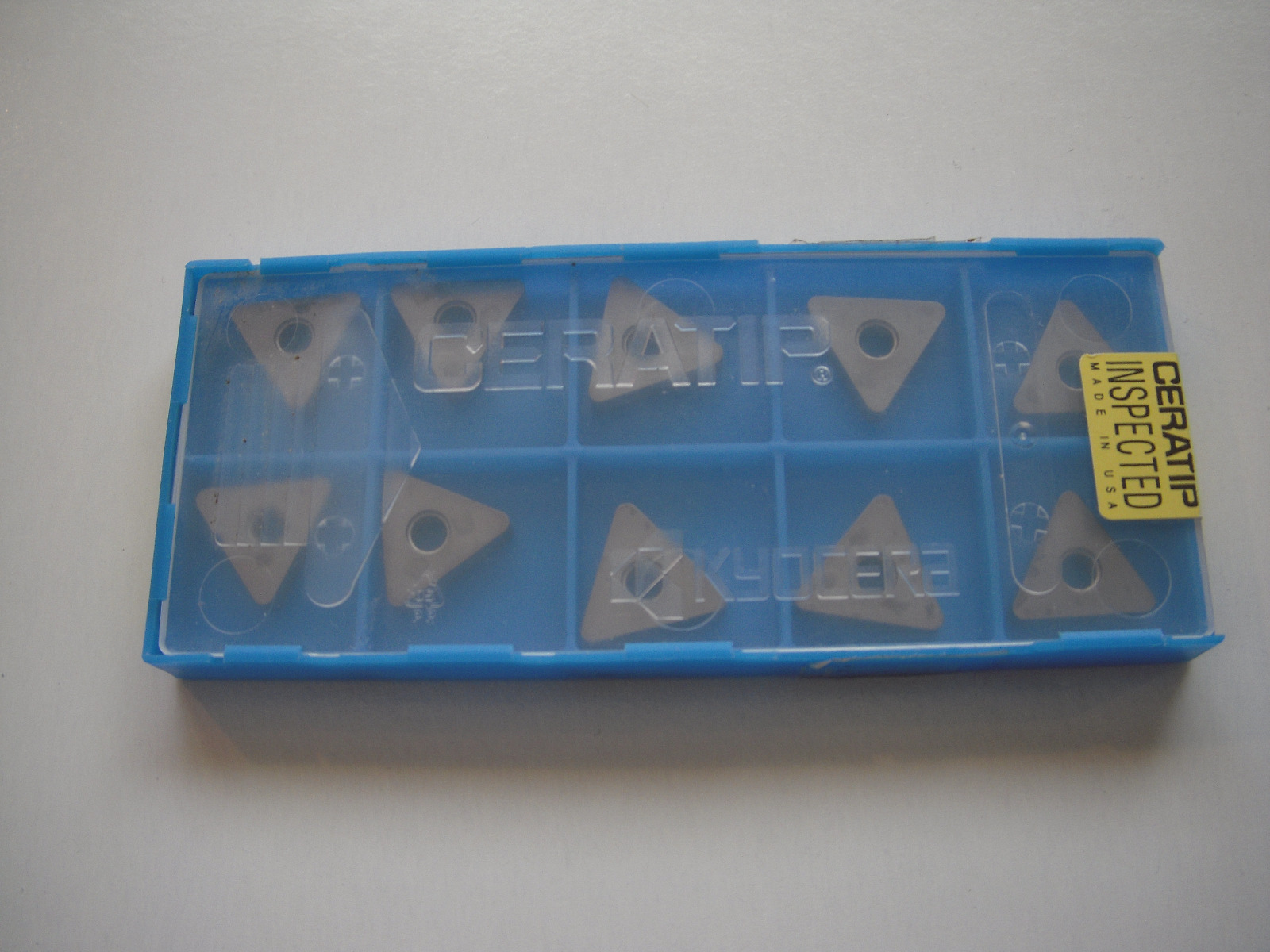 NEW 10 PCS. ( 1 PACK ) KYOCERA CERATIP TNMA 323 CARBIDE INSERTS TC-50 GRADE