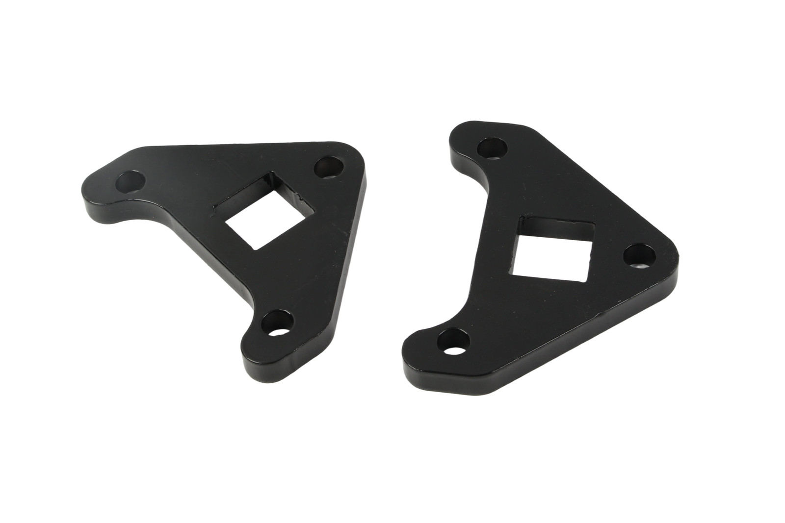 Fits For Chinese Mini Excavator Drive Motor Bracket BLACK 2Pcs Flange bracket