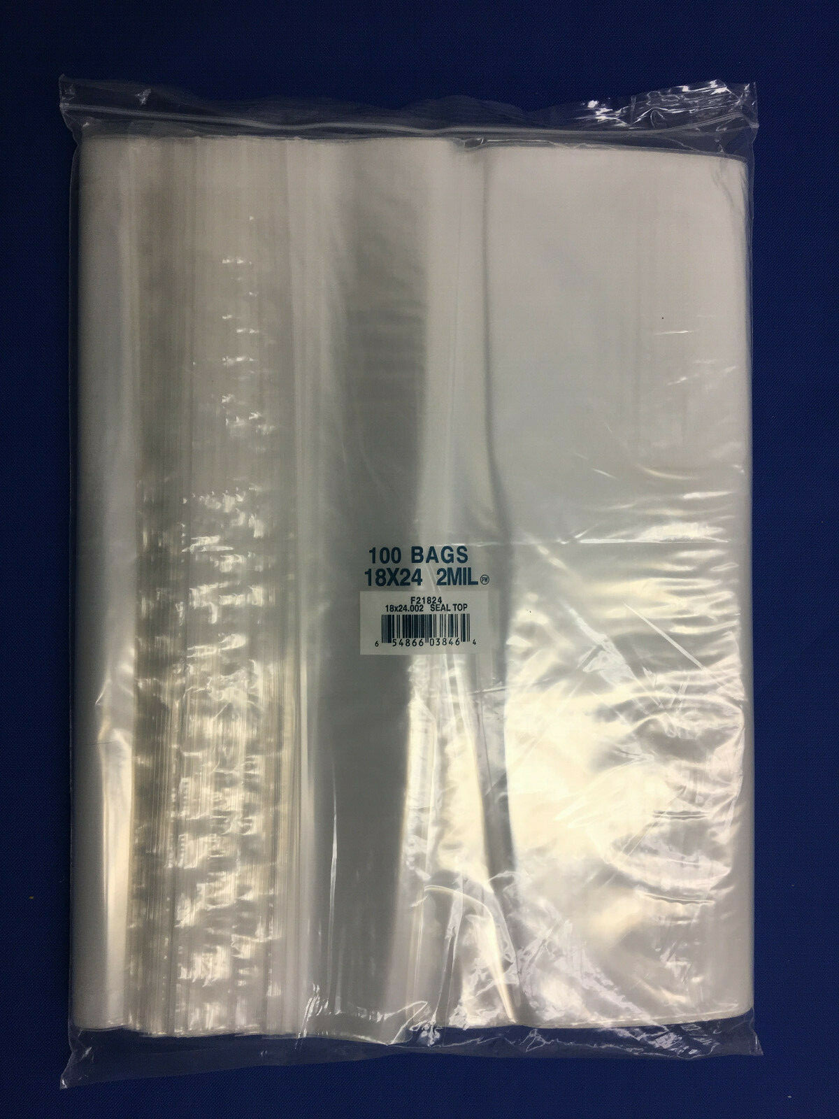 Clear 2MIL Zipper Zip-Lock Seal Top Reclosable Resealable Poly Bags 2 Mil 2-MIL