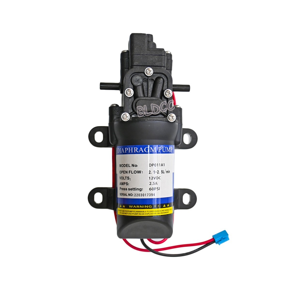 2PCS DC12V Water Pump 60PSI Self Priming Sprayer Diaphragm Pump Automatic Switch