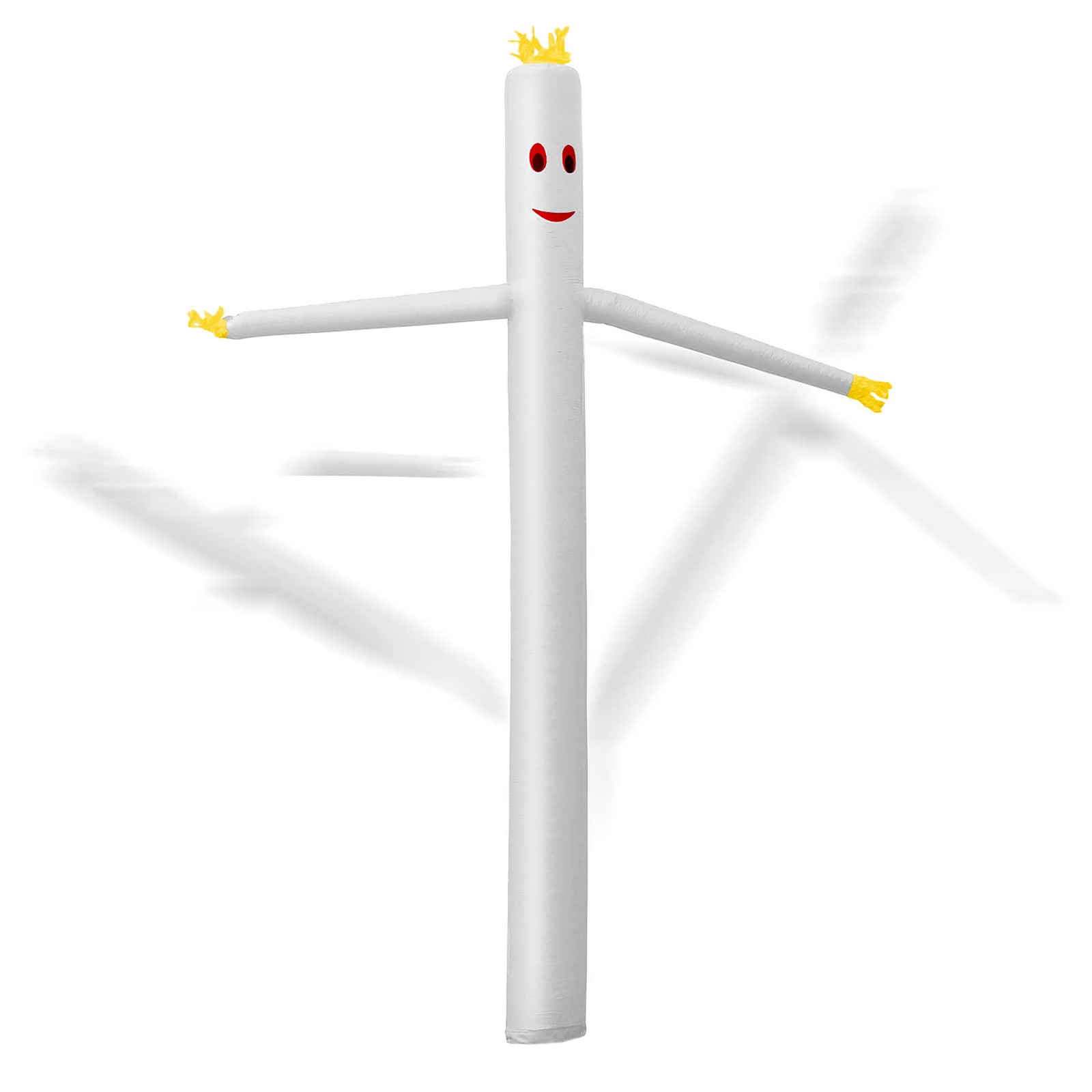 20 ft Inflatable Wacky Waving Flailing Arms Tube Man – White Dancing Air Puppet