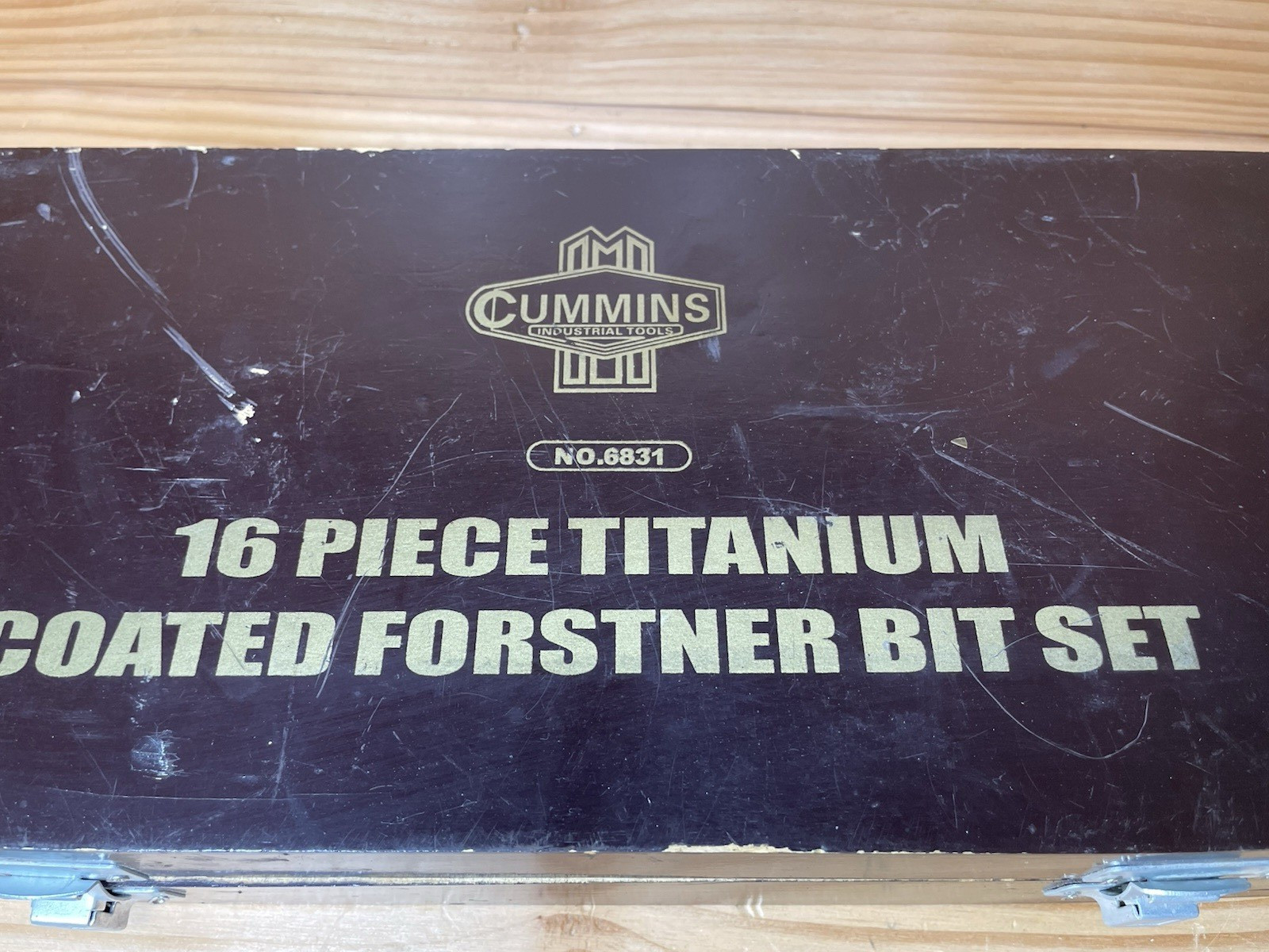 Cummins Industrial 16Pc Titanium Coated Forstner Bit Set No. 6831 Vintage