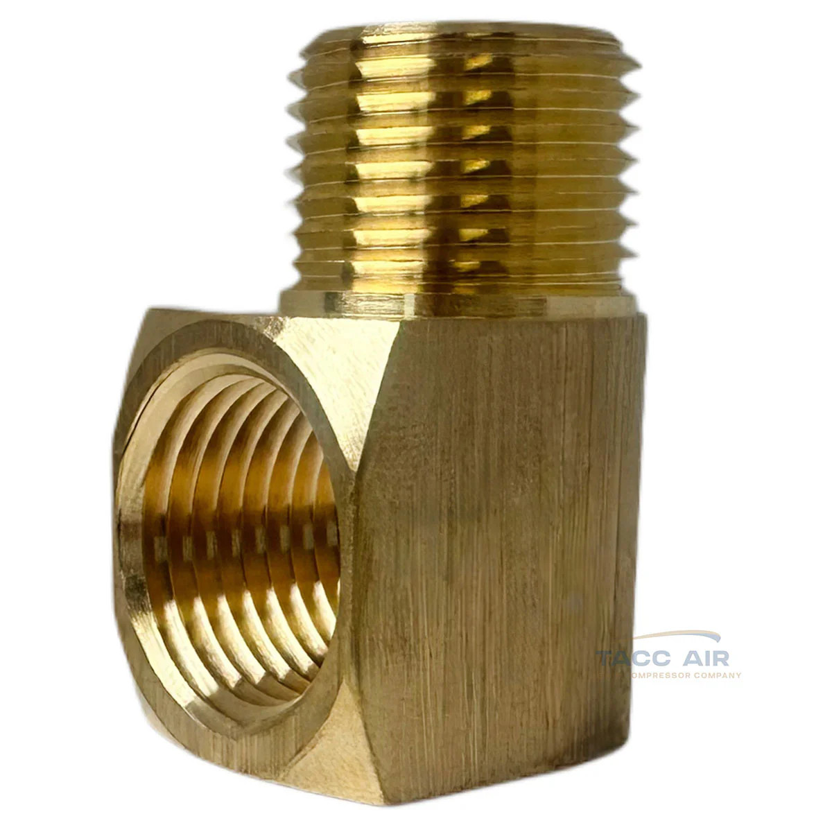 2 Pack 1/2″ NPT Brass Street Elbow 90 Degree Pipe Thread Fitting Male Female