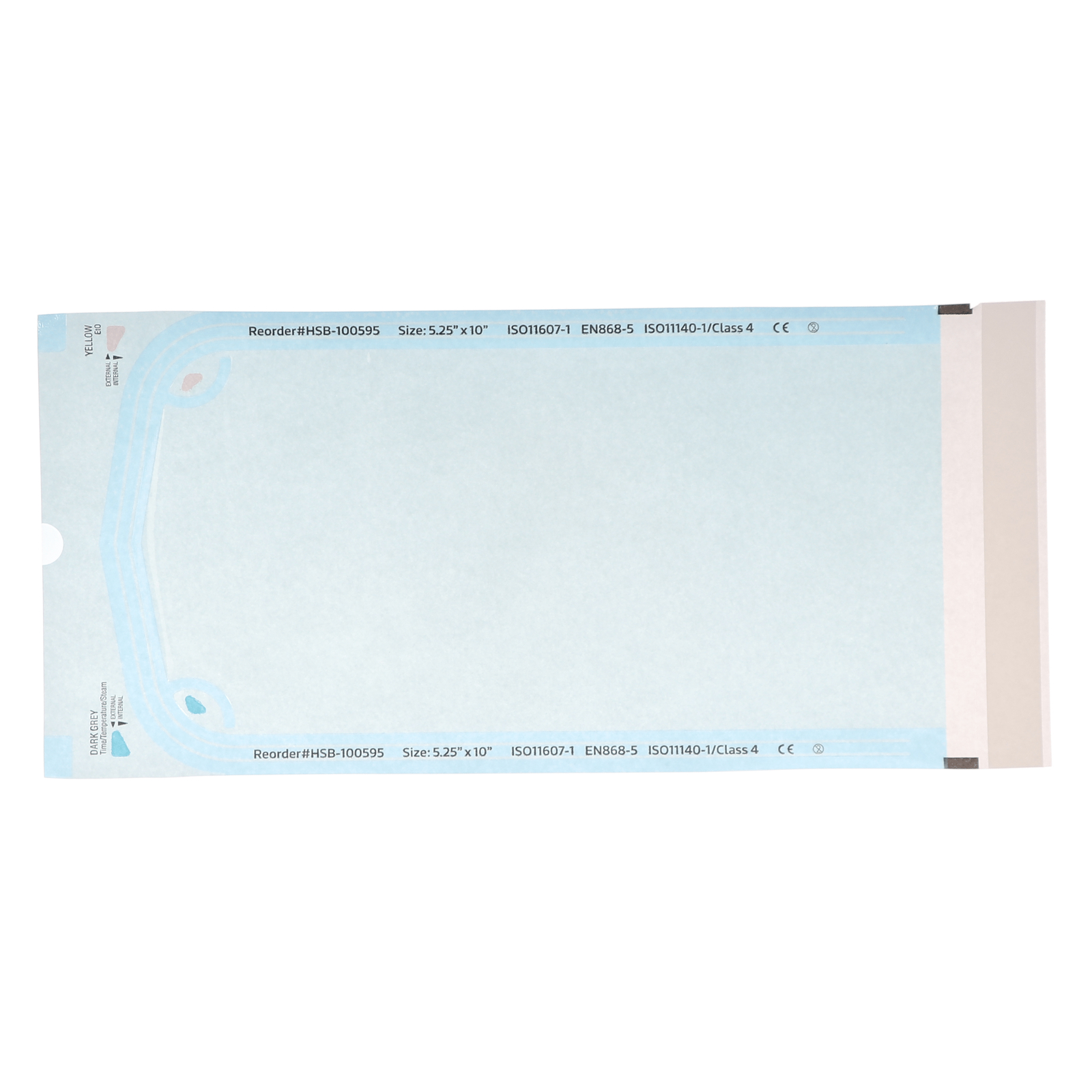 House Brand Dentistry 100595 Sterilization Pouches 5.25″X10″ Paper/Film 500/Pk
