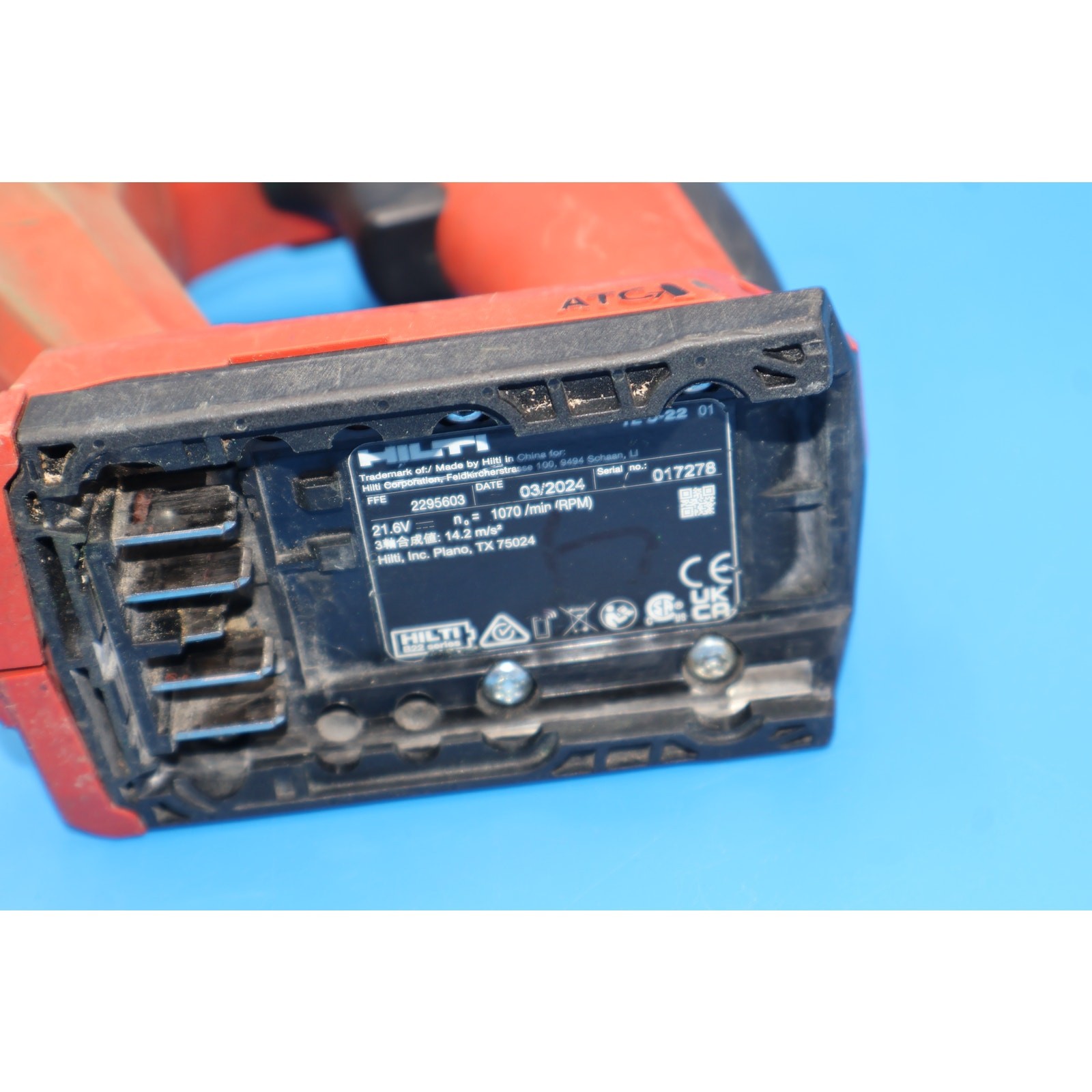 Hilti TE 5-22 Nuron 22V SDS Plus Rotary Hammer Drill Kit w/ 4.0Ah Battery