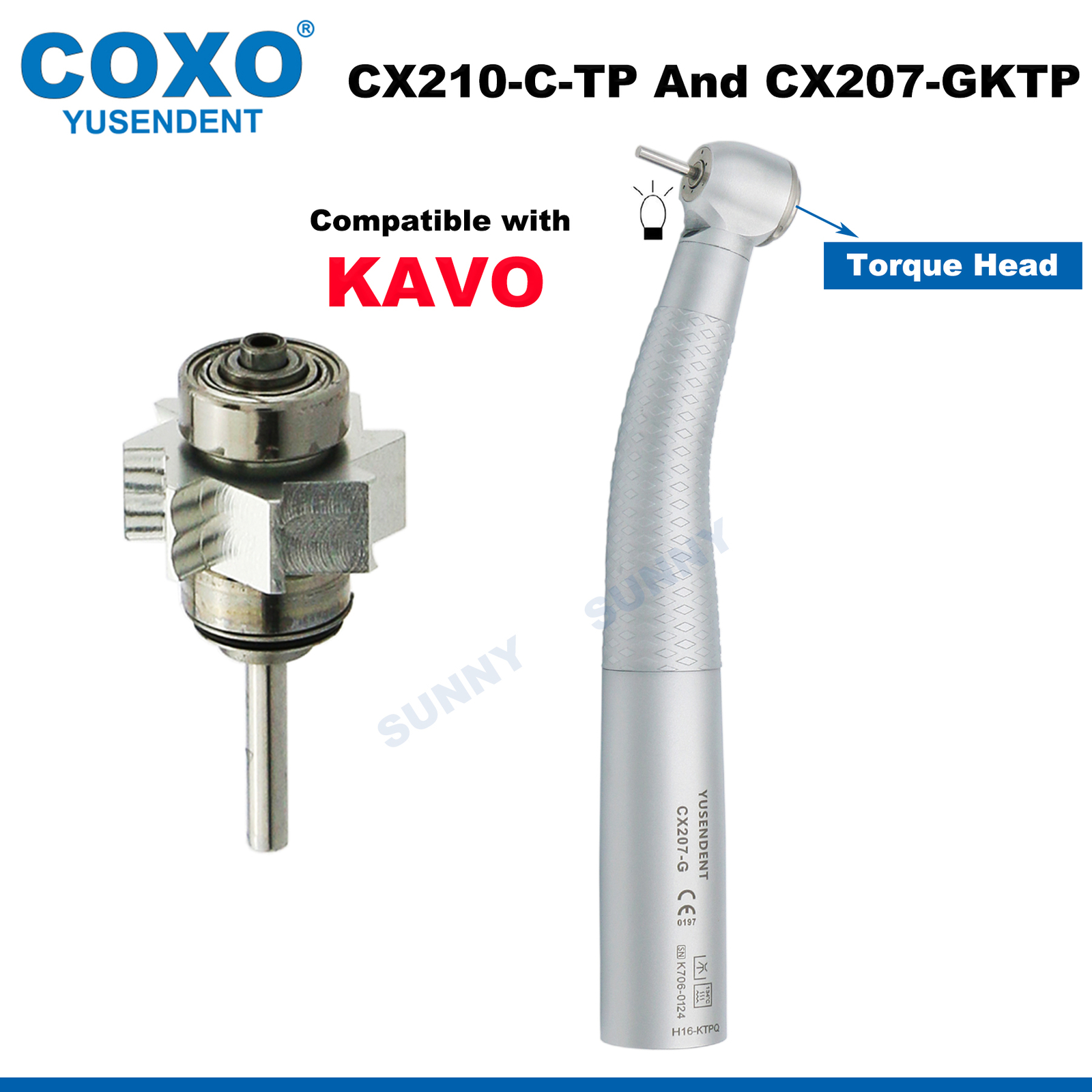 COXO Dental Fiber Optic Handpiece High Speed Turbine Coupler For KAVO MULTIflex